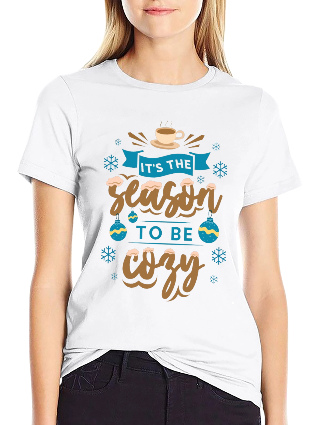 Its The Season To Be Cozy Holiday Graphic T-Shirt