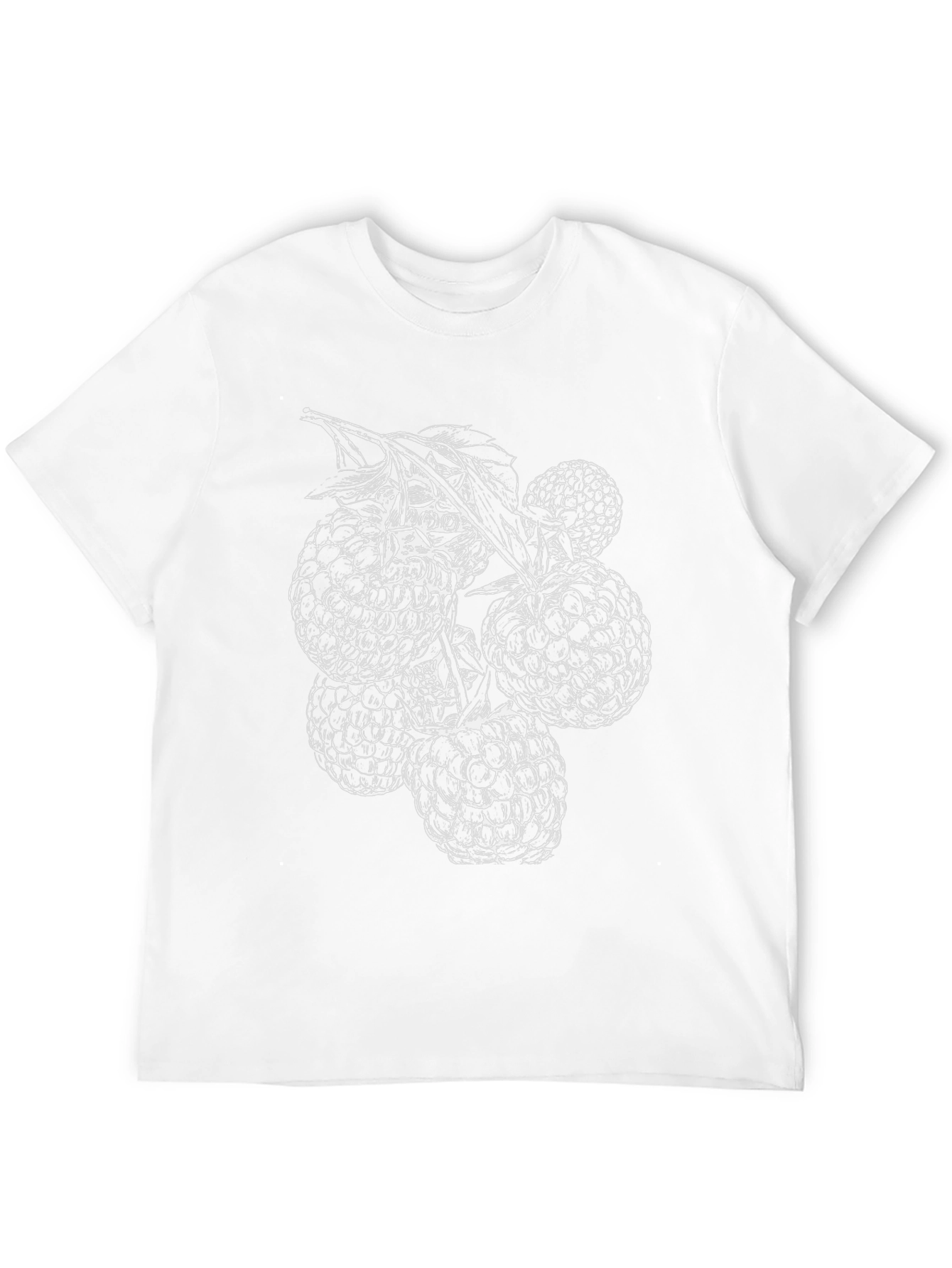 Raspberry Graphic Tee - Unisex Black T-Shirt