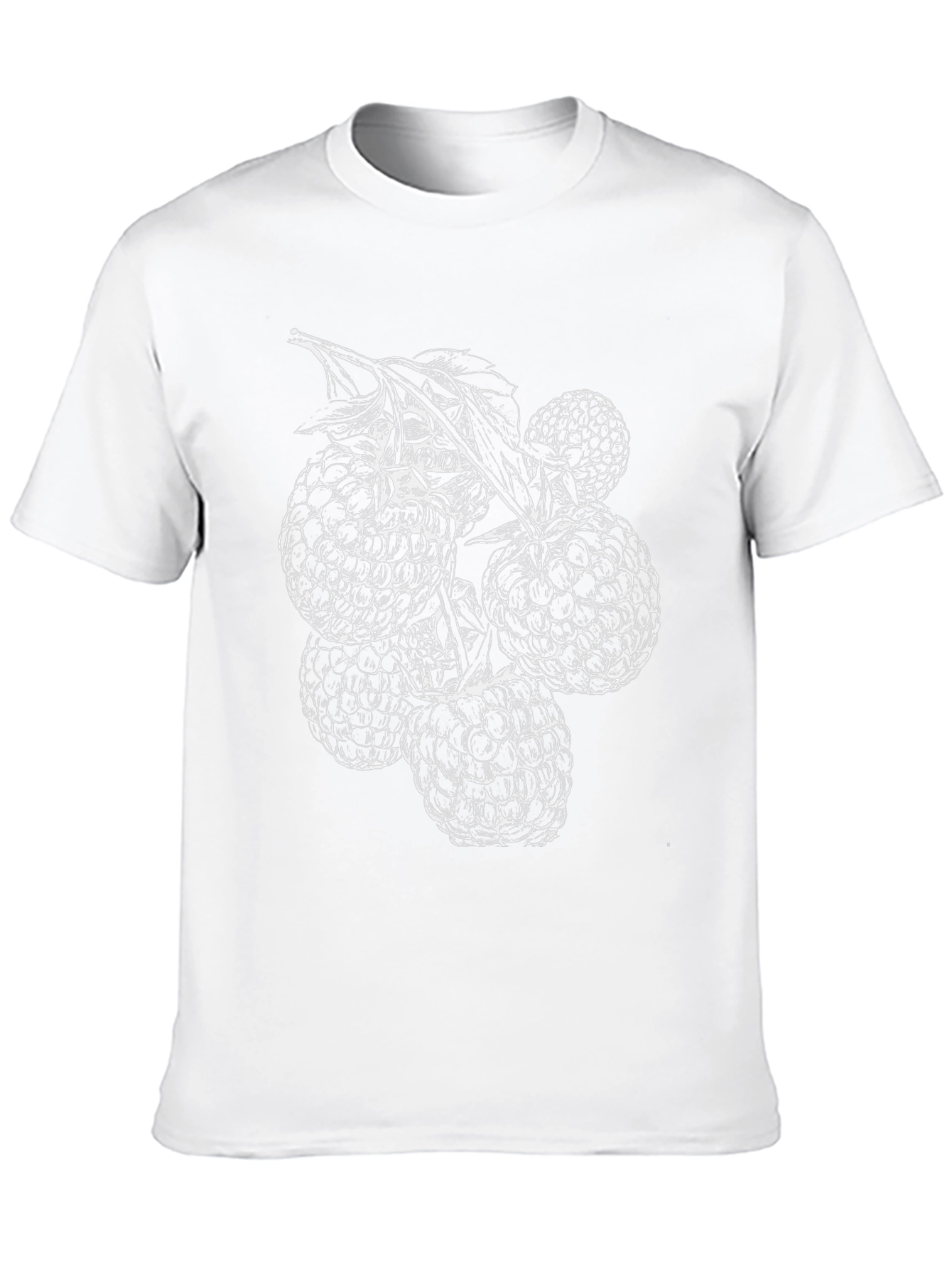 Raspberry Graphic Tee - Unisex Black T-Shirt