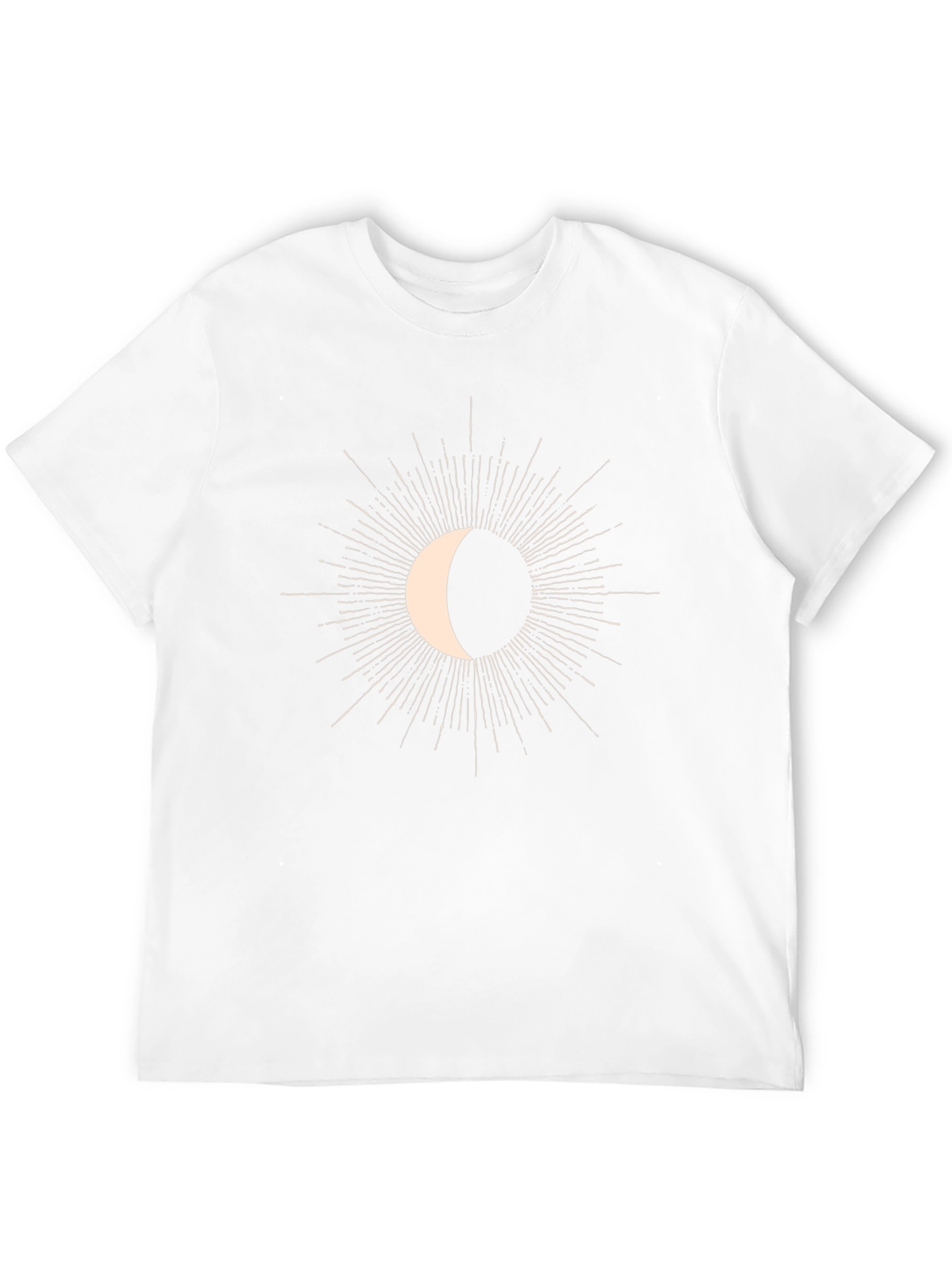 Celestial Crescent Moon Graphic Tee