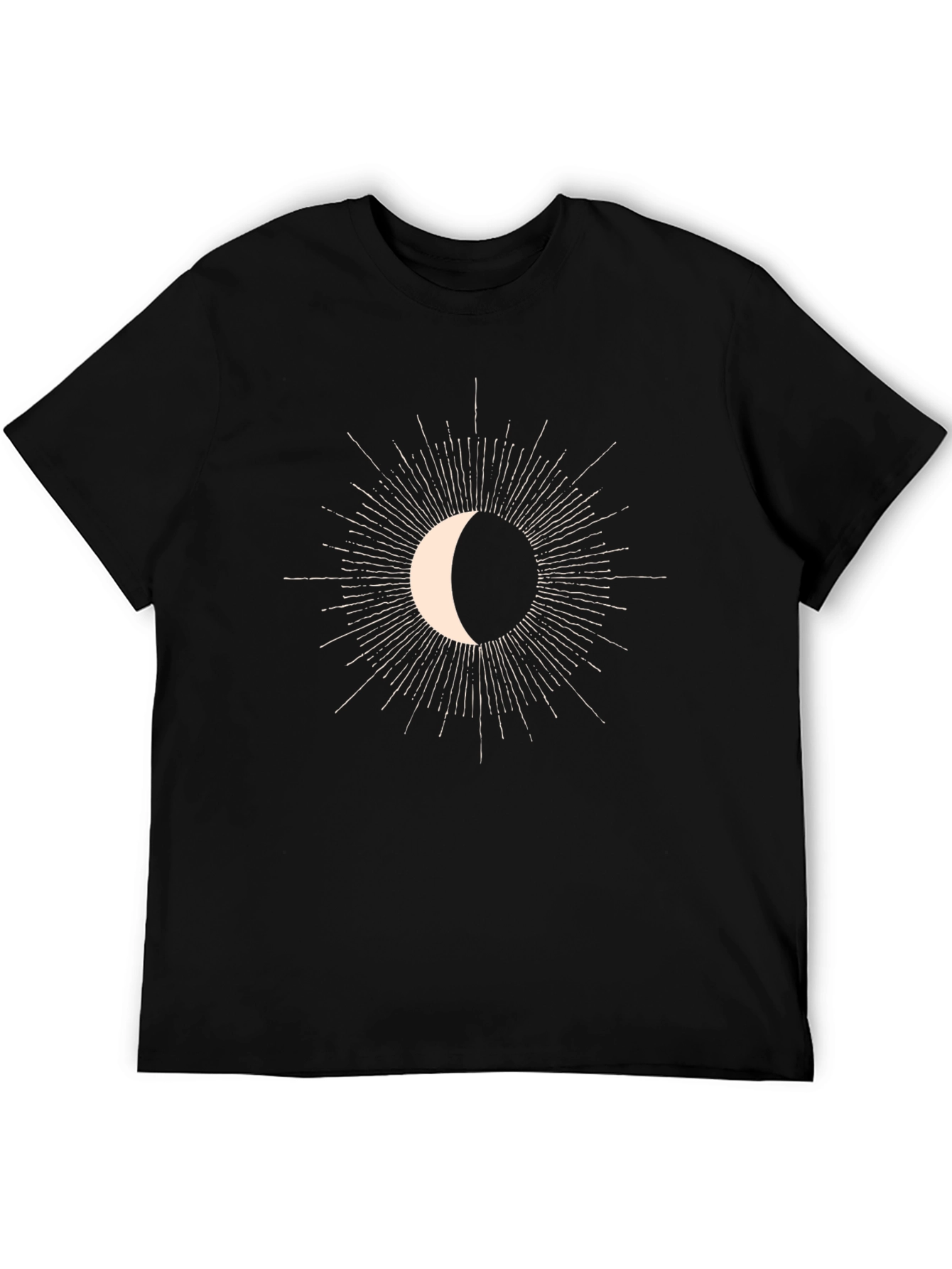 Celestial Crescent Moon Graphic Tee
