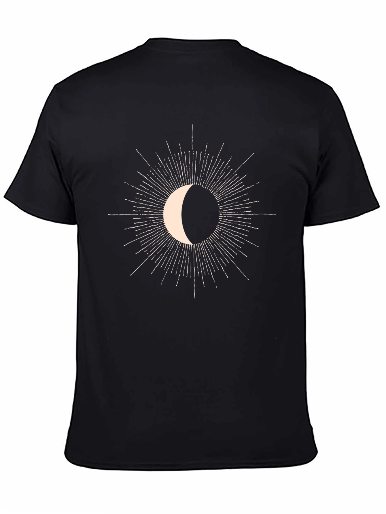 Celestial Crescent Moon Graphic Tee