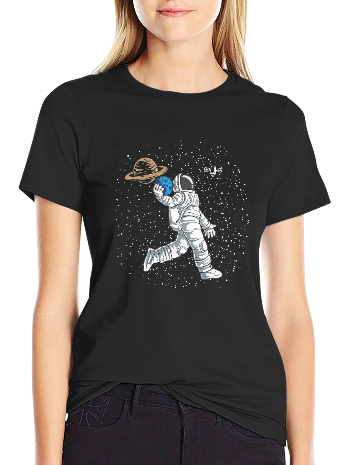 Astronaut Bowling Space T-Shirt