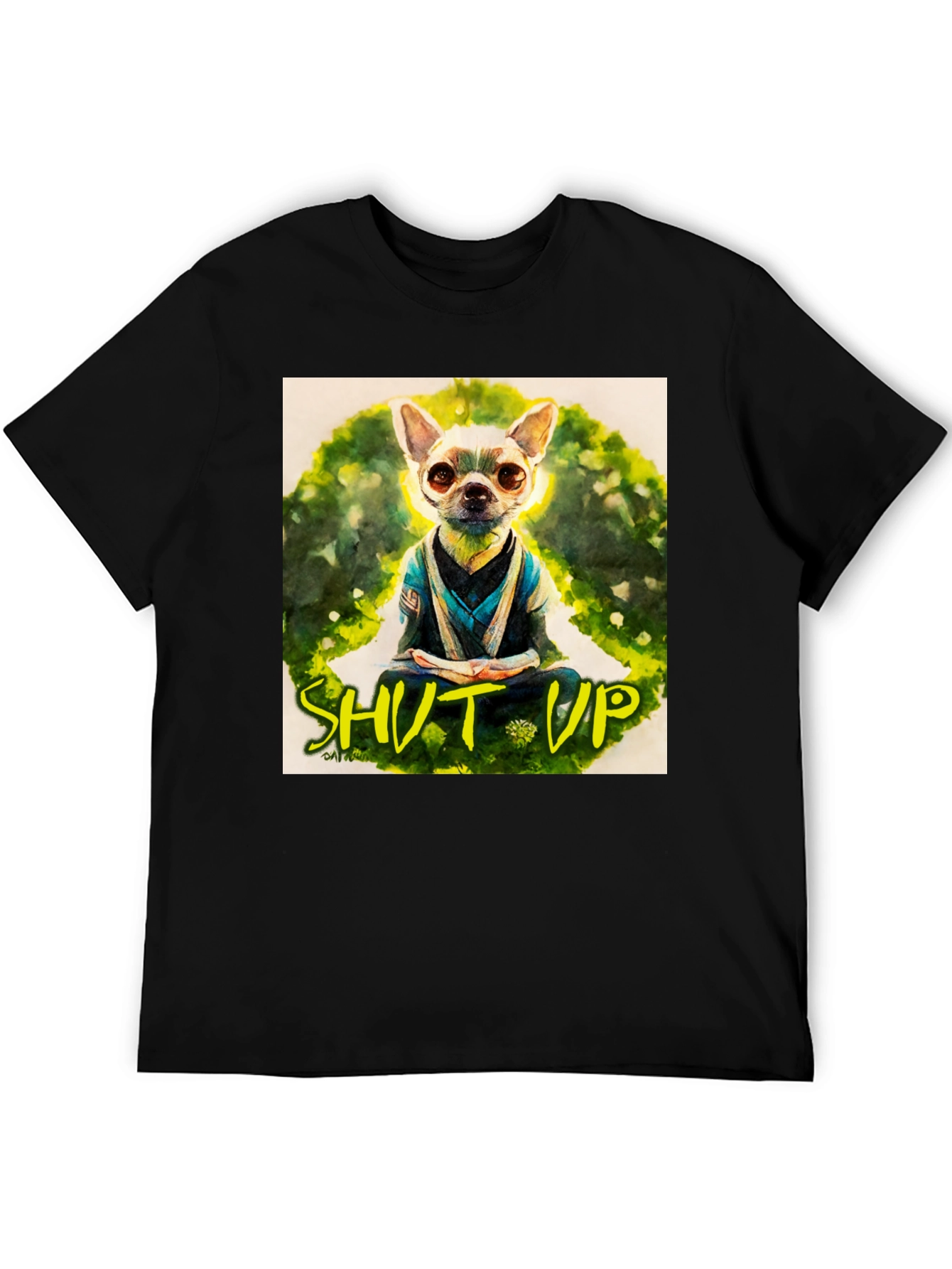 Zen Chihuahua T-Shirt - Meditating Dog Graphic Tee