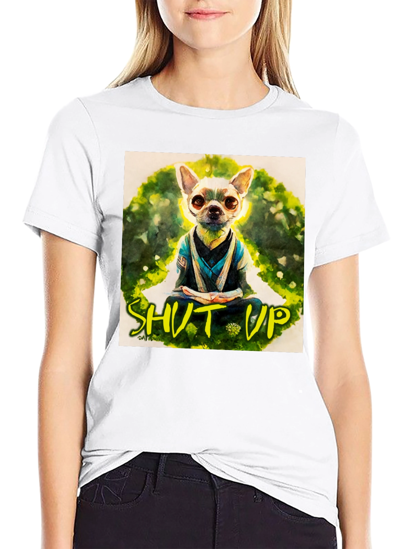 Zen Chihuahua T-Shirt - Meditating Dog Graphic Tee