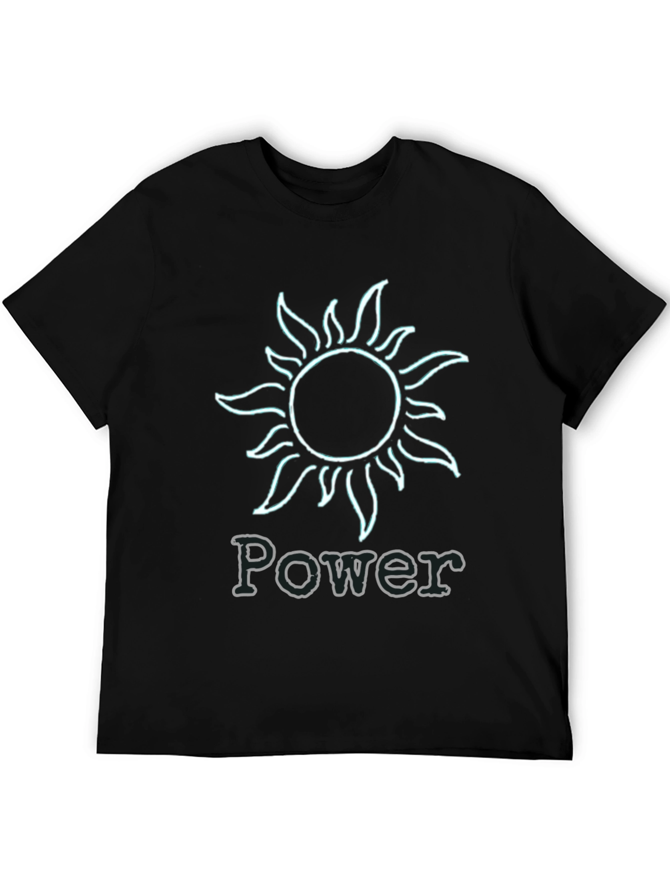 Power Sun Graphic T-Shirt - Black