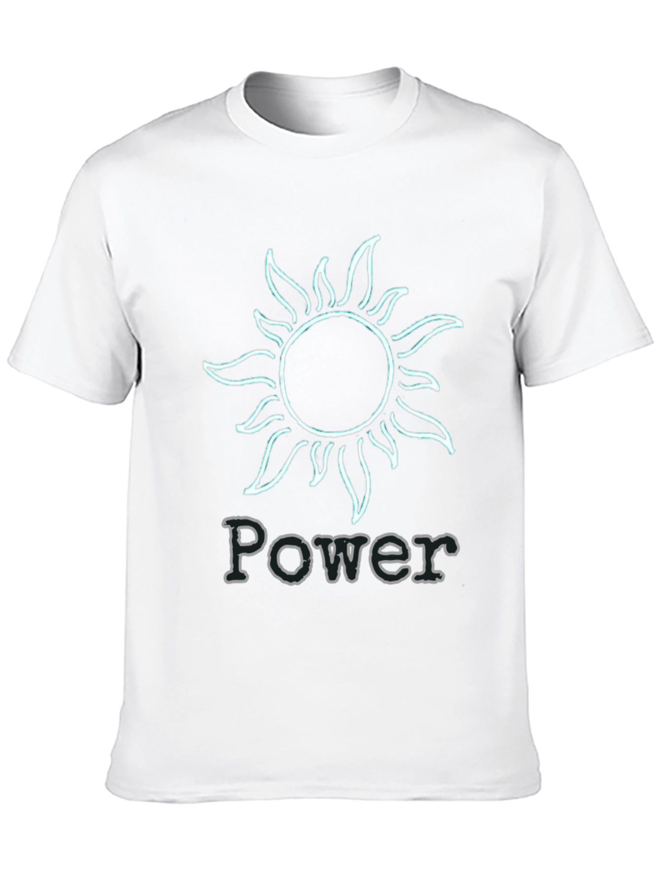 Power Sun Graphic T-Shirt - Black