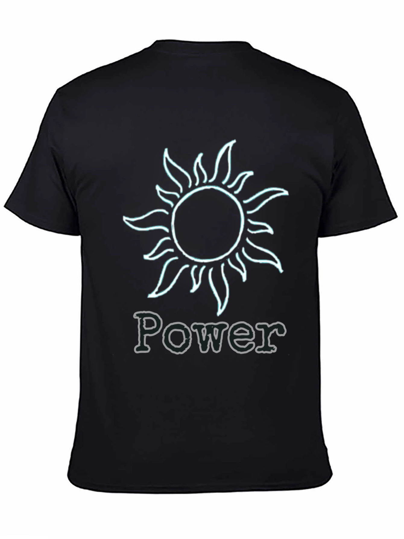 Power Sun Graphic T-Shirt - Black