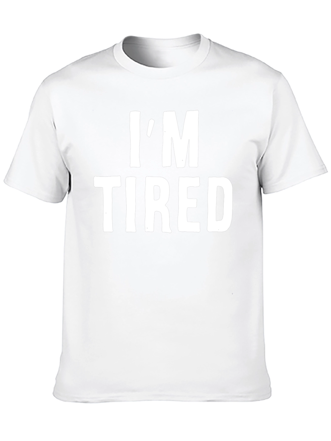 Im Tired Graphic T-Shirt - Black Casual Tee