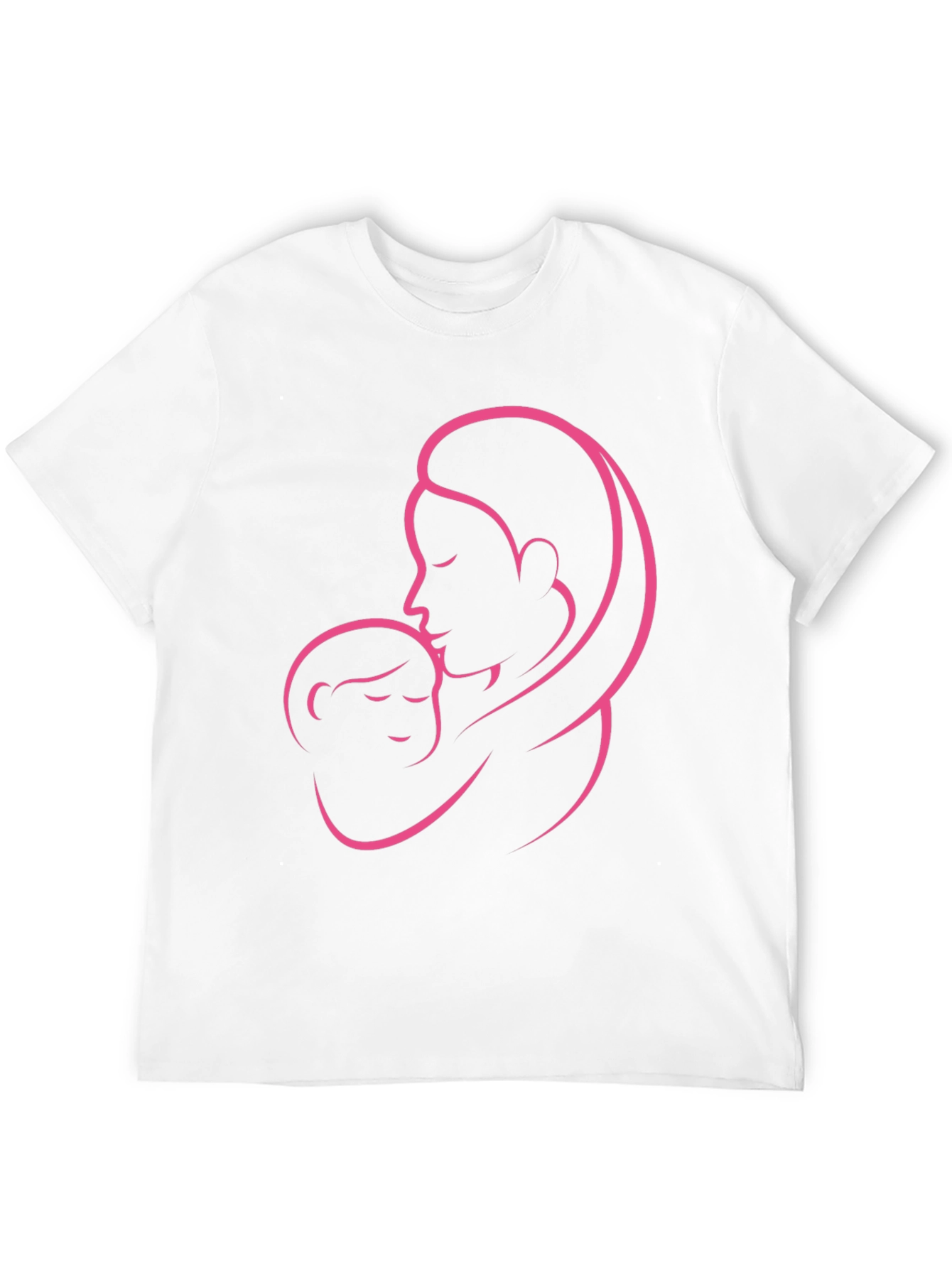 Mother & Child Graphic Black T-Shirt