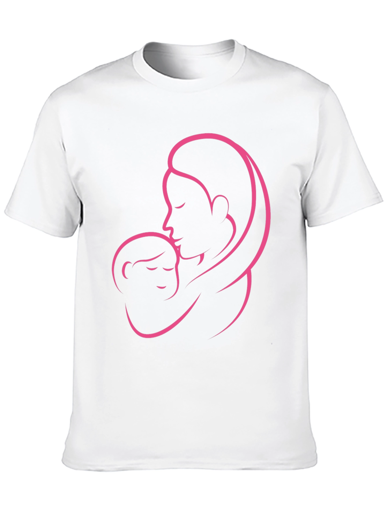 Mother & Child Graphic Black T-Shirt