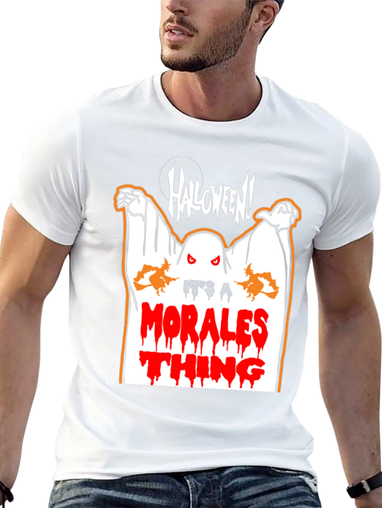 Morales Halloween Ghost T-Shirt