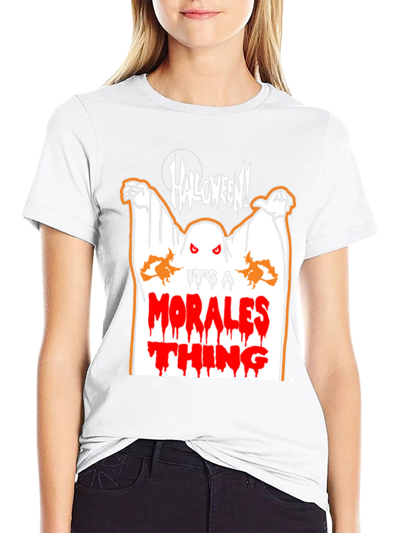 Morales Halloween Ghost T-Shirt