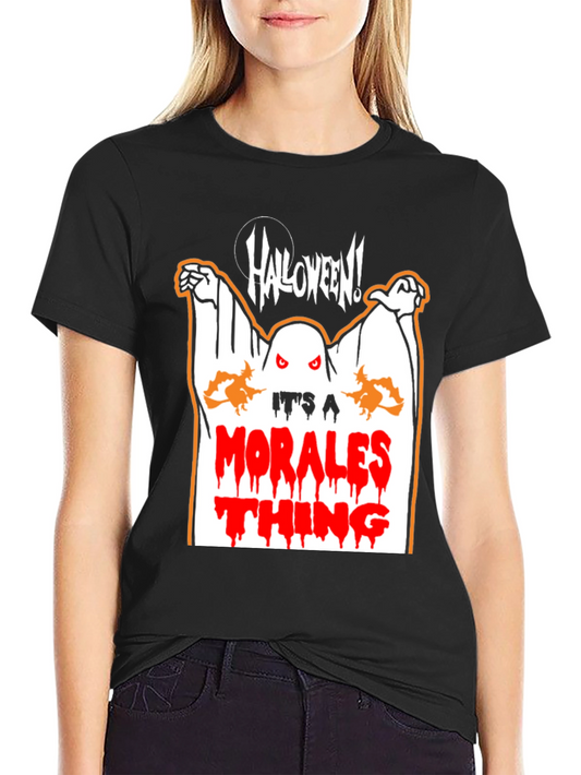Morales Halloween Ghost T-Shirt
