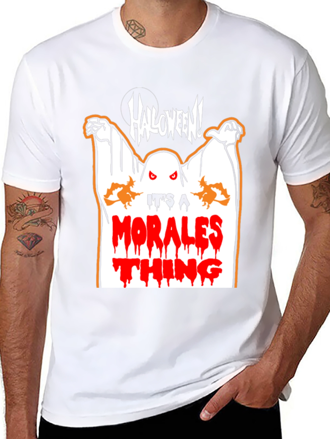 Morales Halloween Ghost T-Shirt