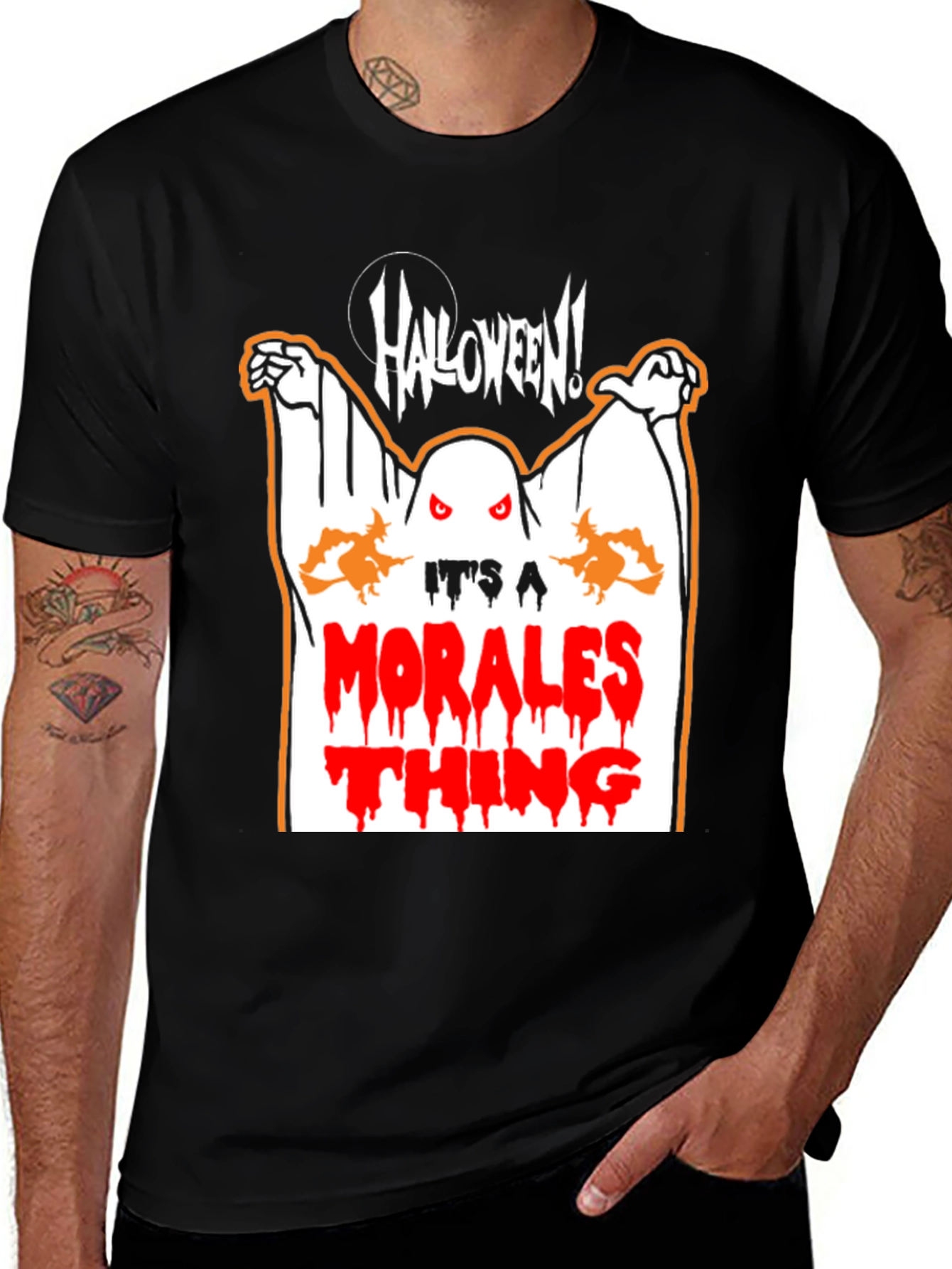 Morales Halloween Ghost T-Shirt