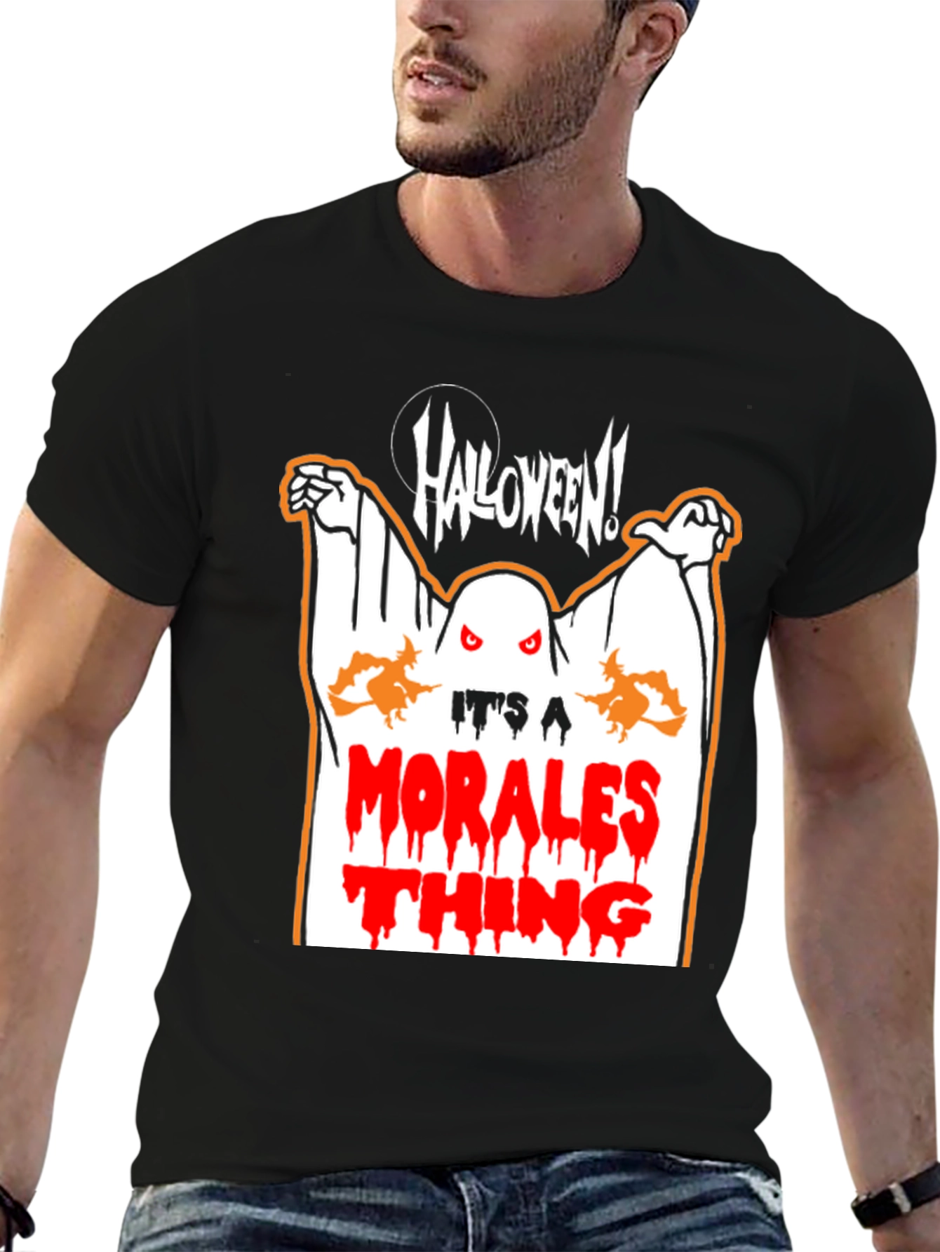 Morales Halloween Ghost T-Shirt