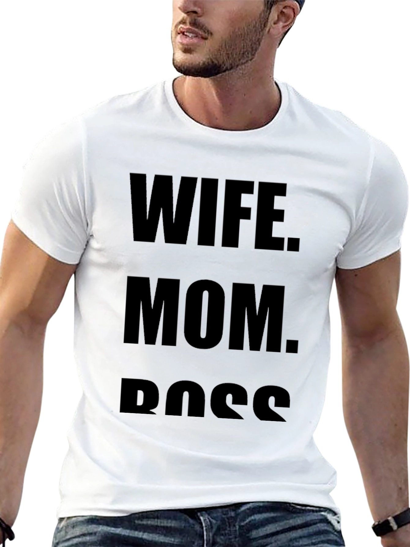 Wife Mom Boss Black T-Shirt
