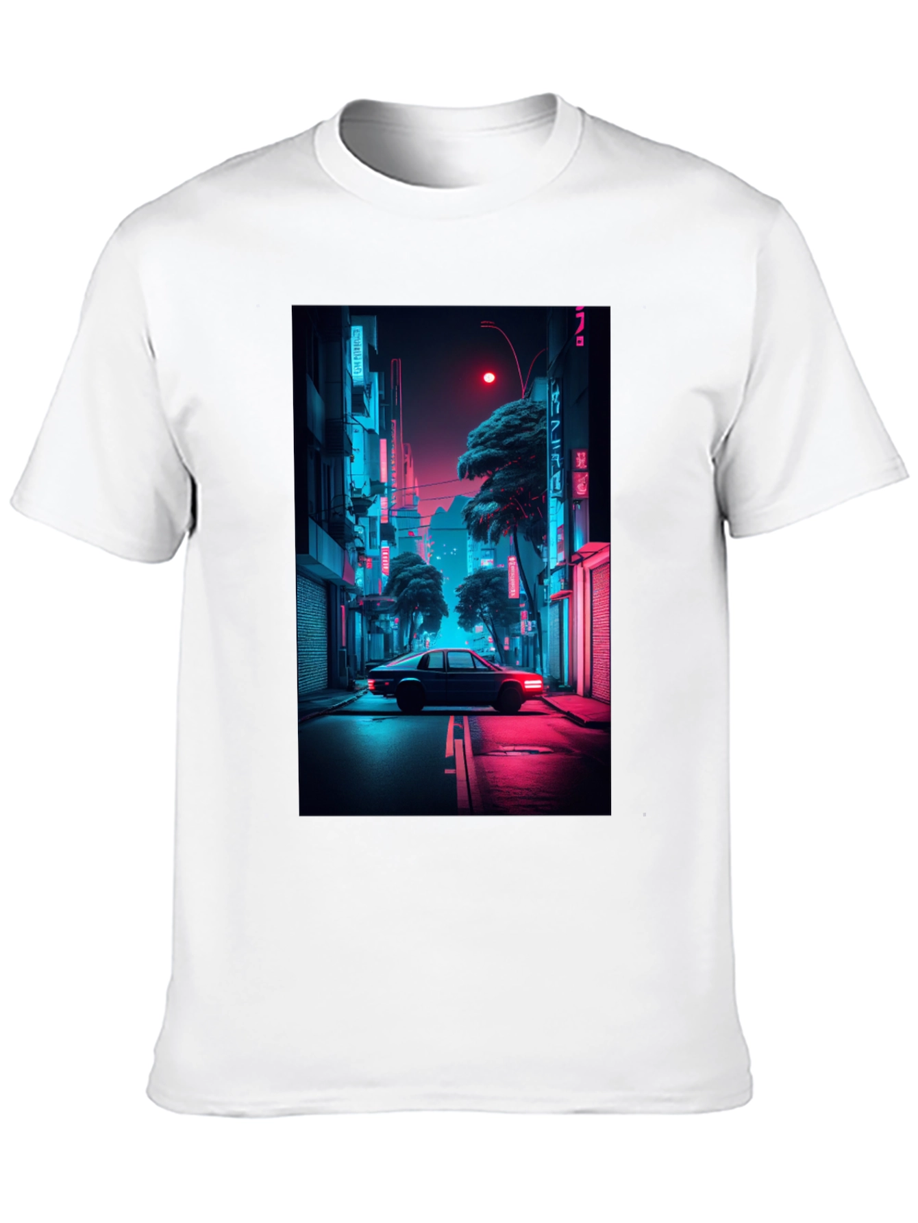 Neon City Car T-Shirt