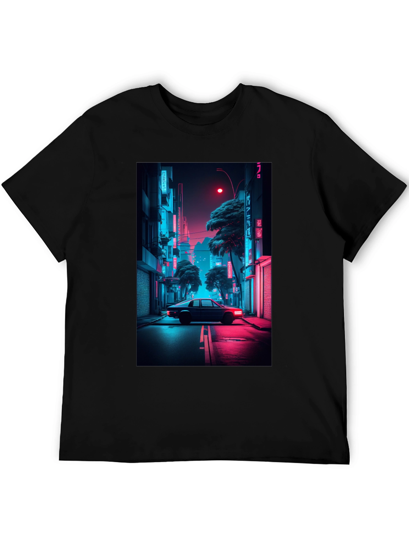 Neon City Car T-Shirt