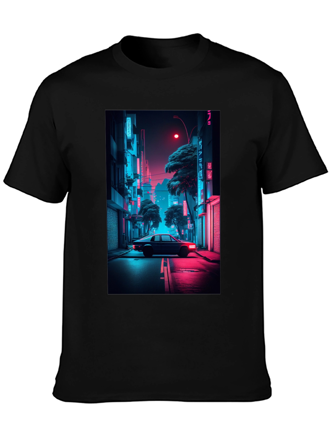 Neon City Car T-Shirt