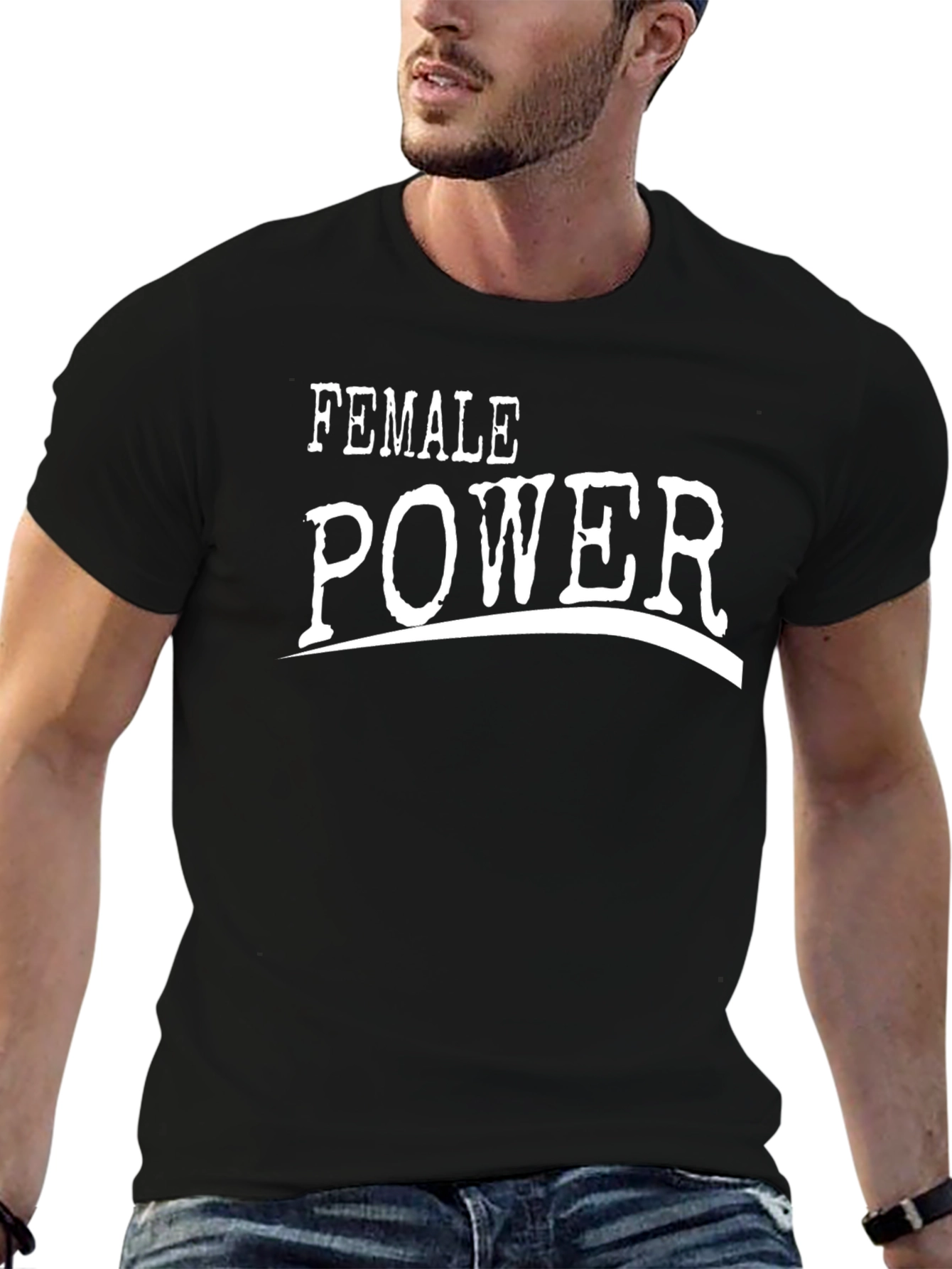 Female Power Graphic T-Shirt - Black