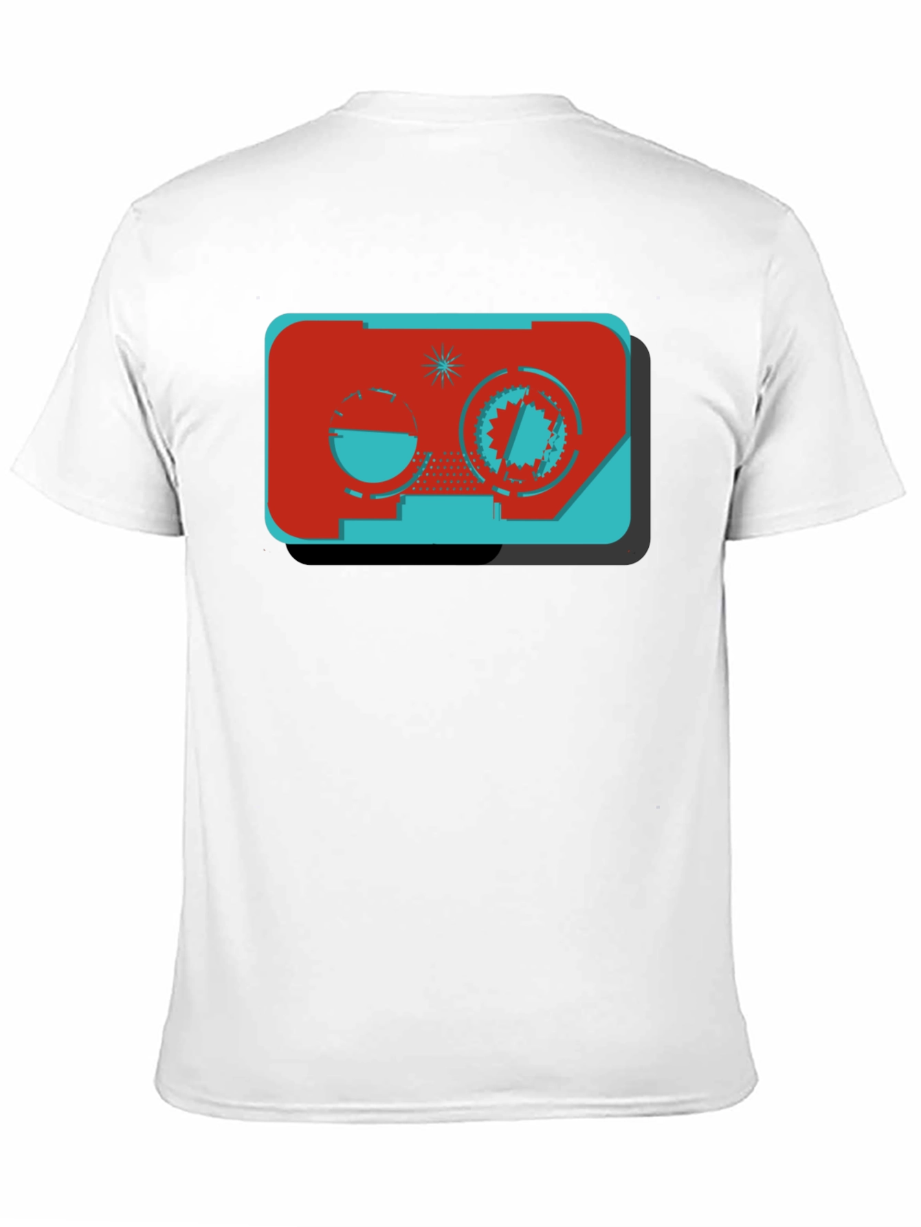 Retro Cassette Tape Graphic Black Tee