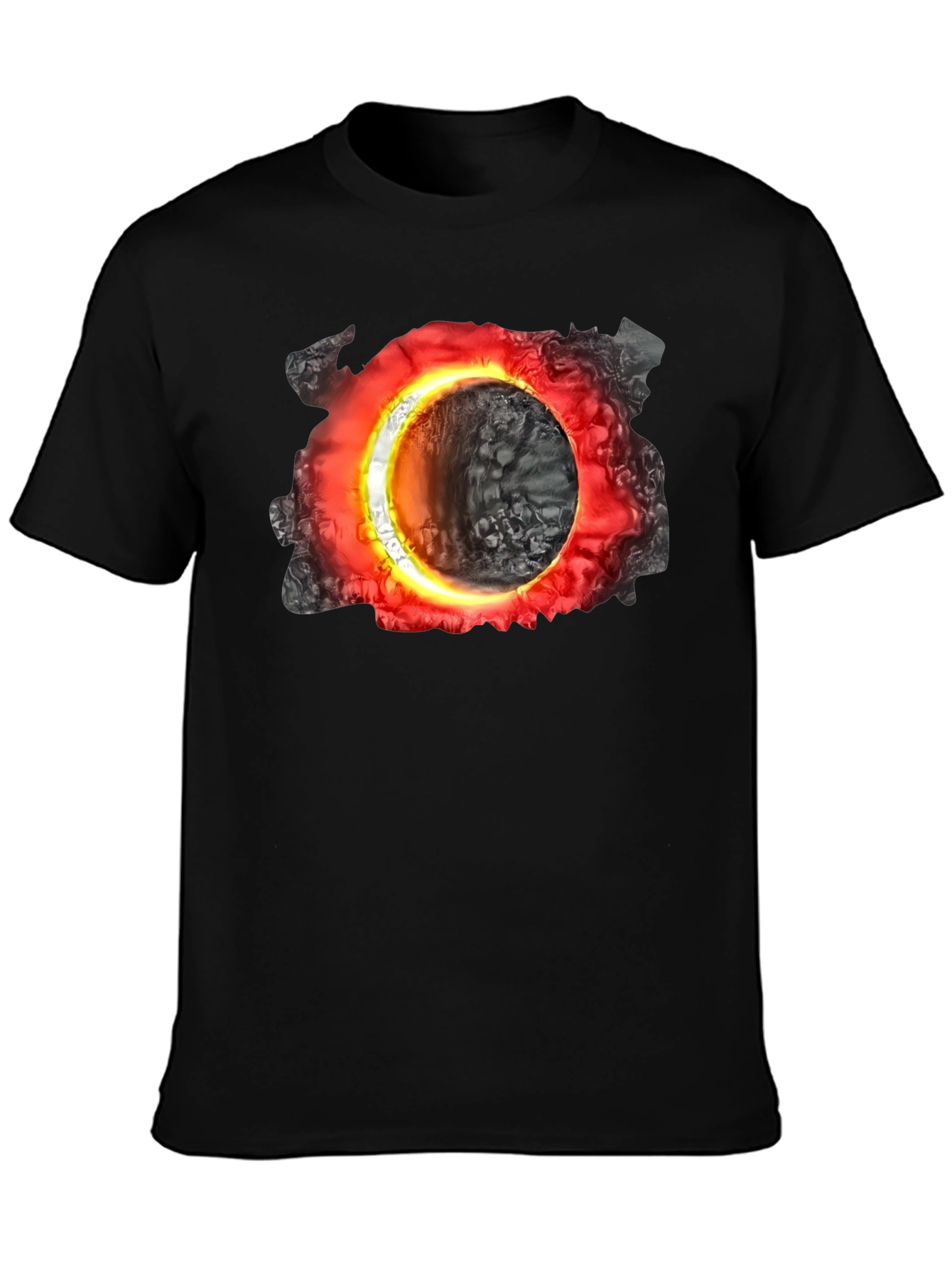 Cosmic Portal Black T-Shirt - Unique Graphic Tee