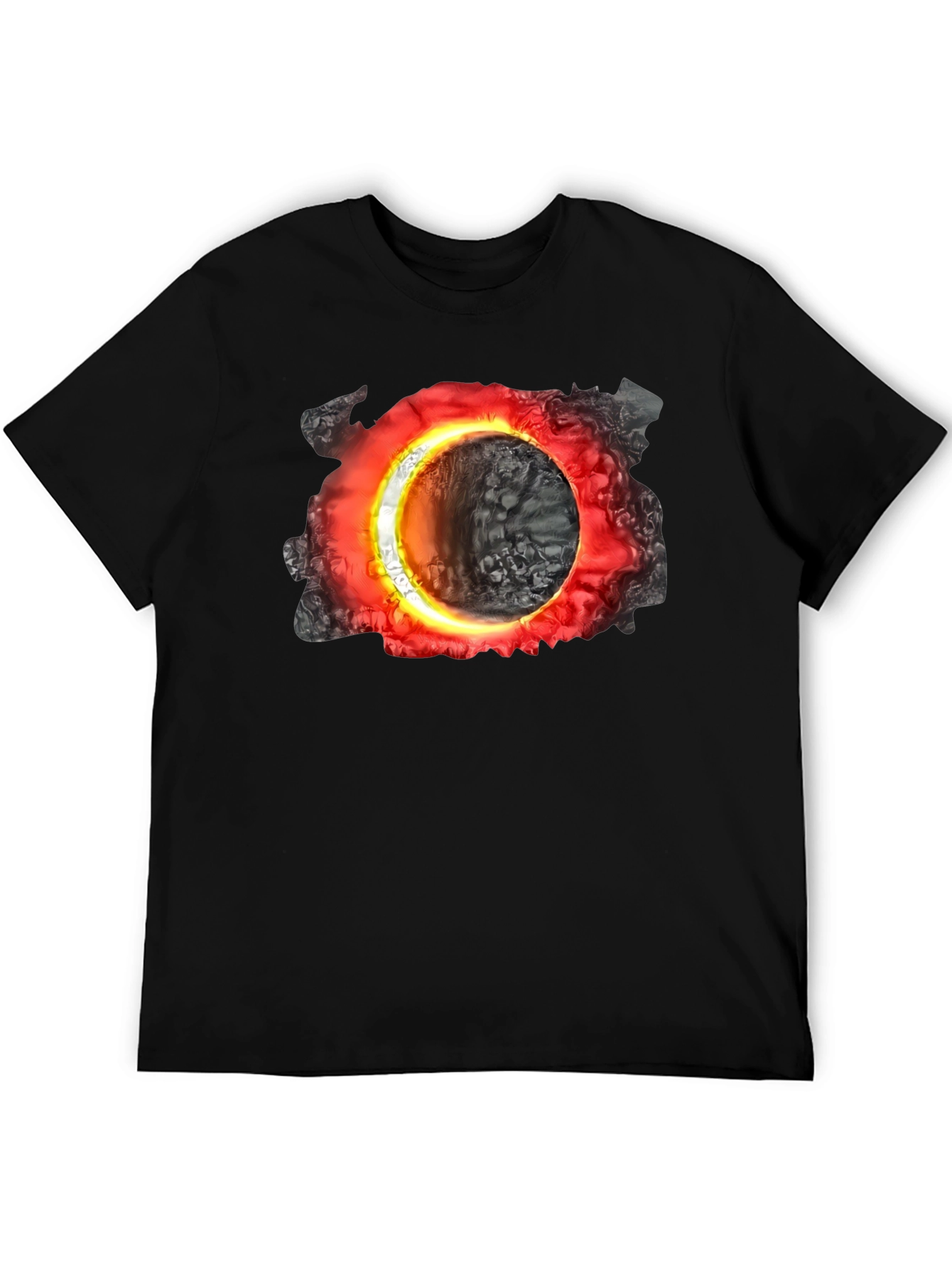 Cosmic Portal Black T-Shirt - Unique Graphic Tee
