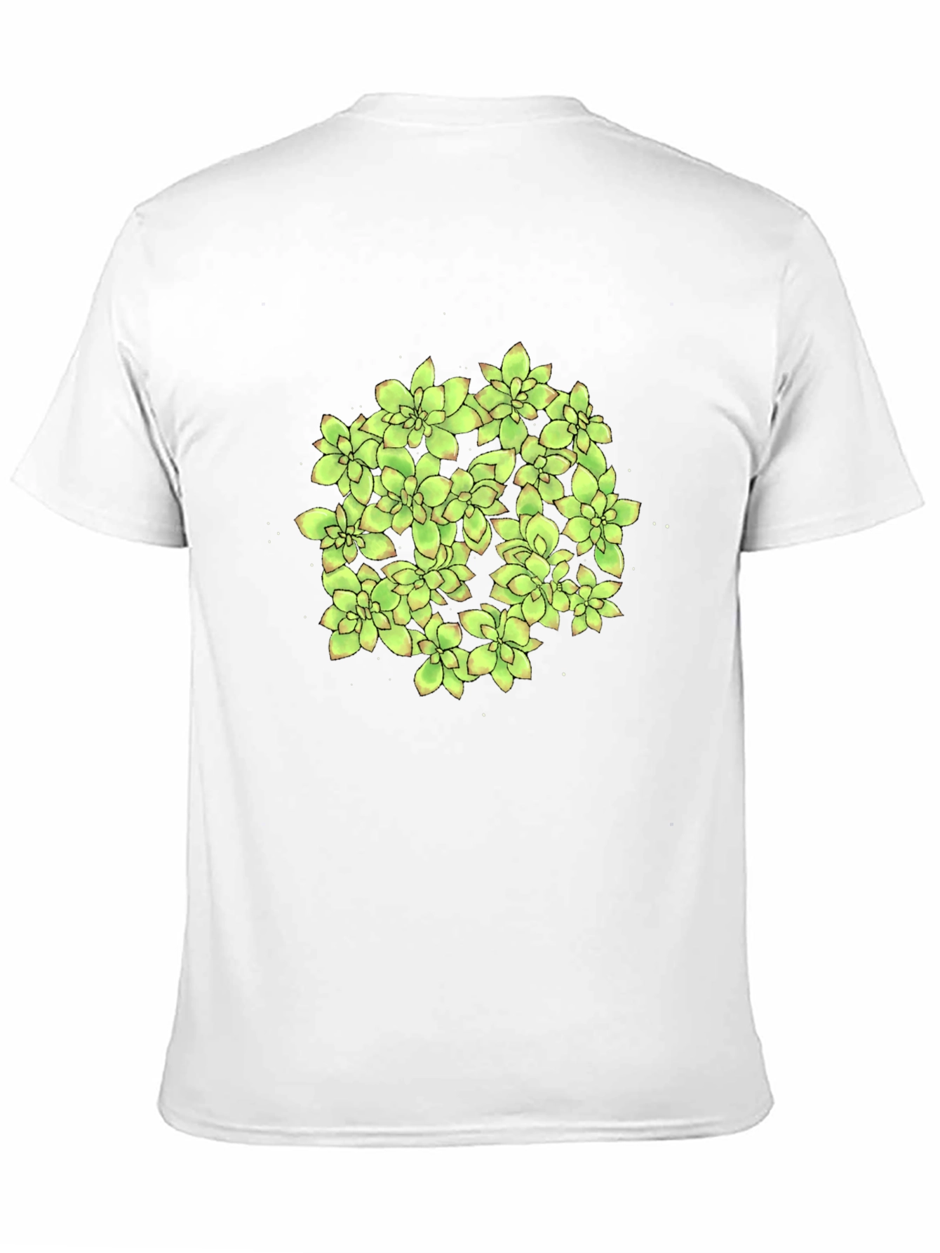 Succulent Graphic Black T-Shirt