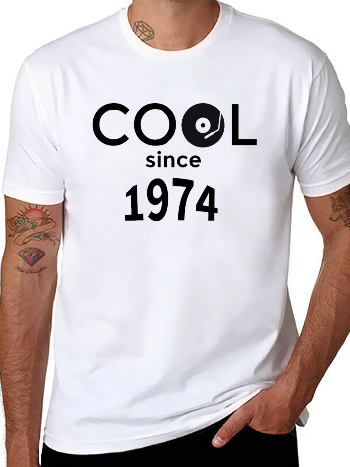 Cool Since 1974 Black Graphic Tee