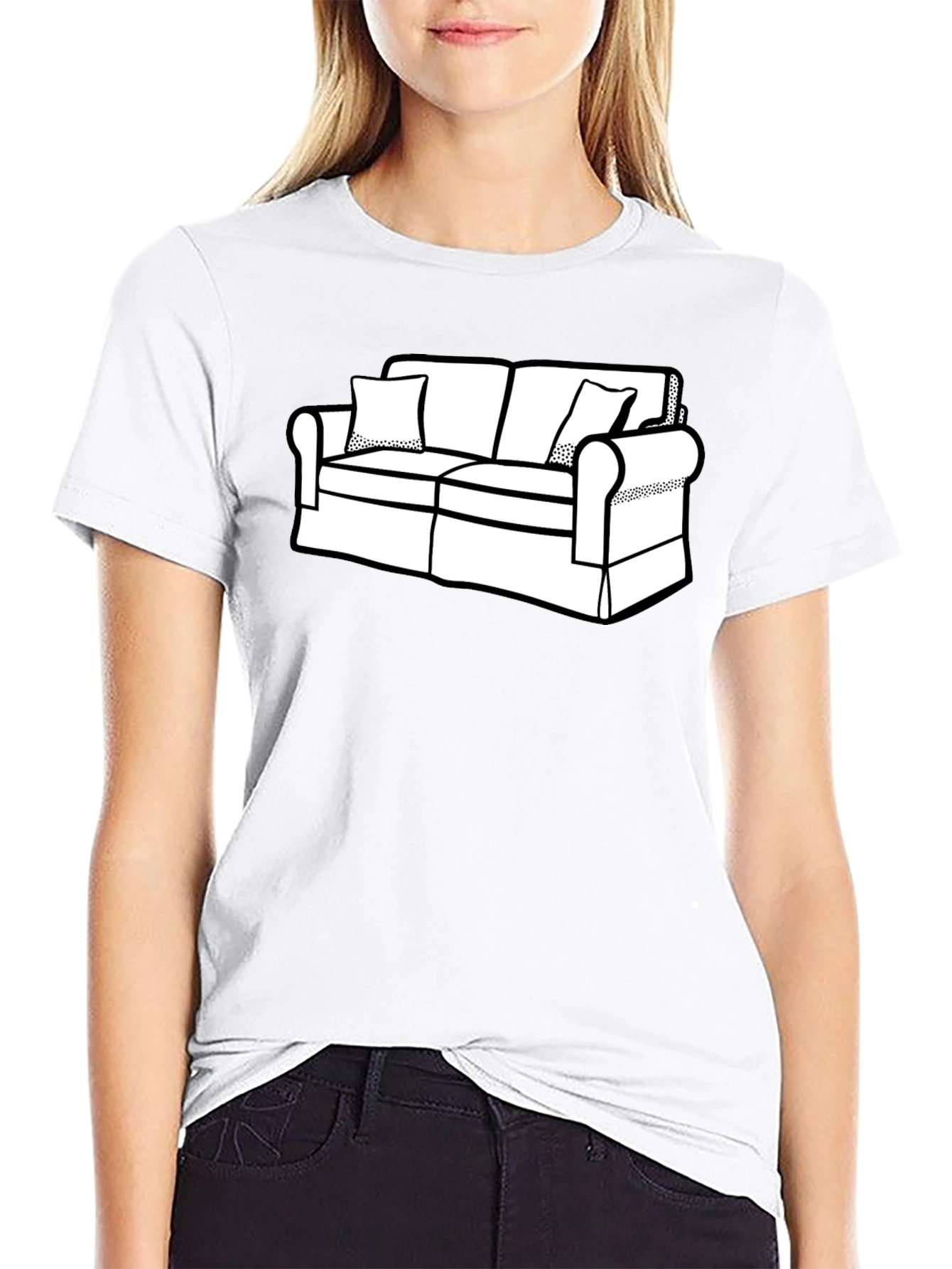 Couch Graphic Tee - Stylish and Comfy