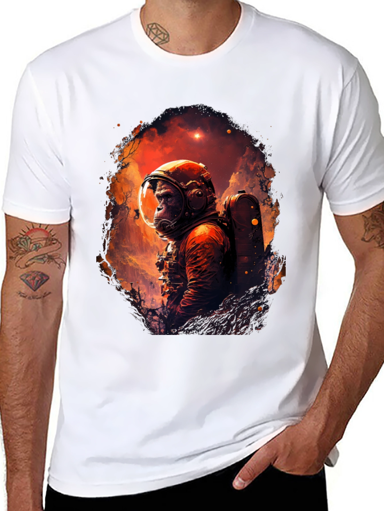 Ape Astronaut Graphic Tee