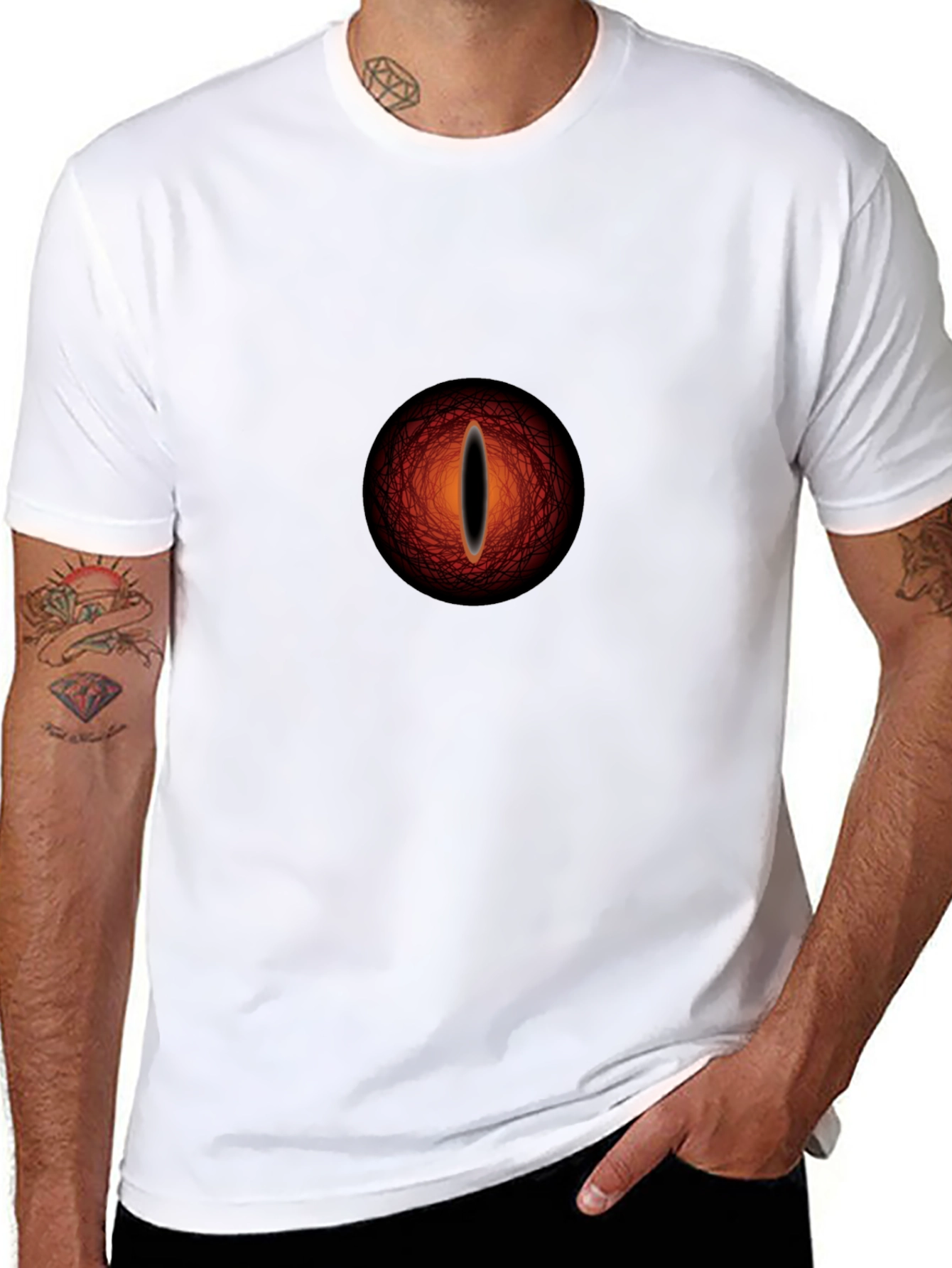 Eye of Sauron Graphic Black T-Shirt