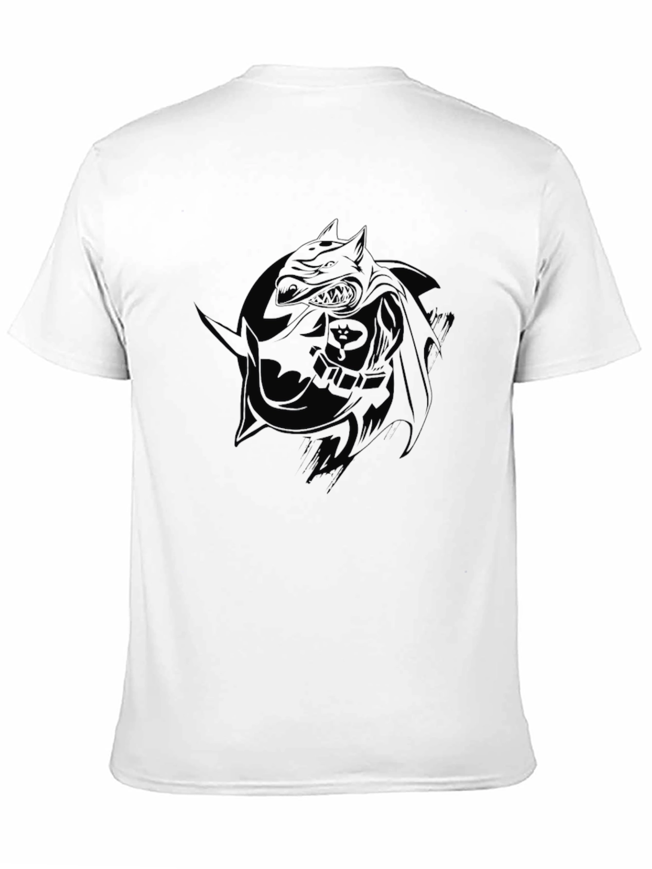 Dark Knight Graphic Tee - Black Cotton