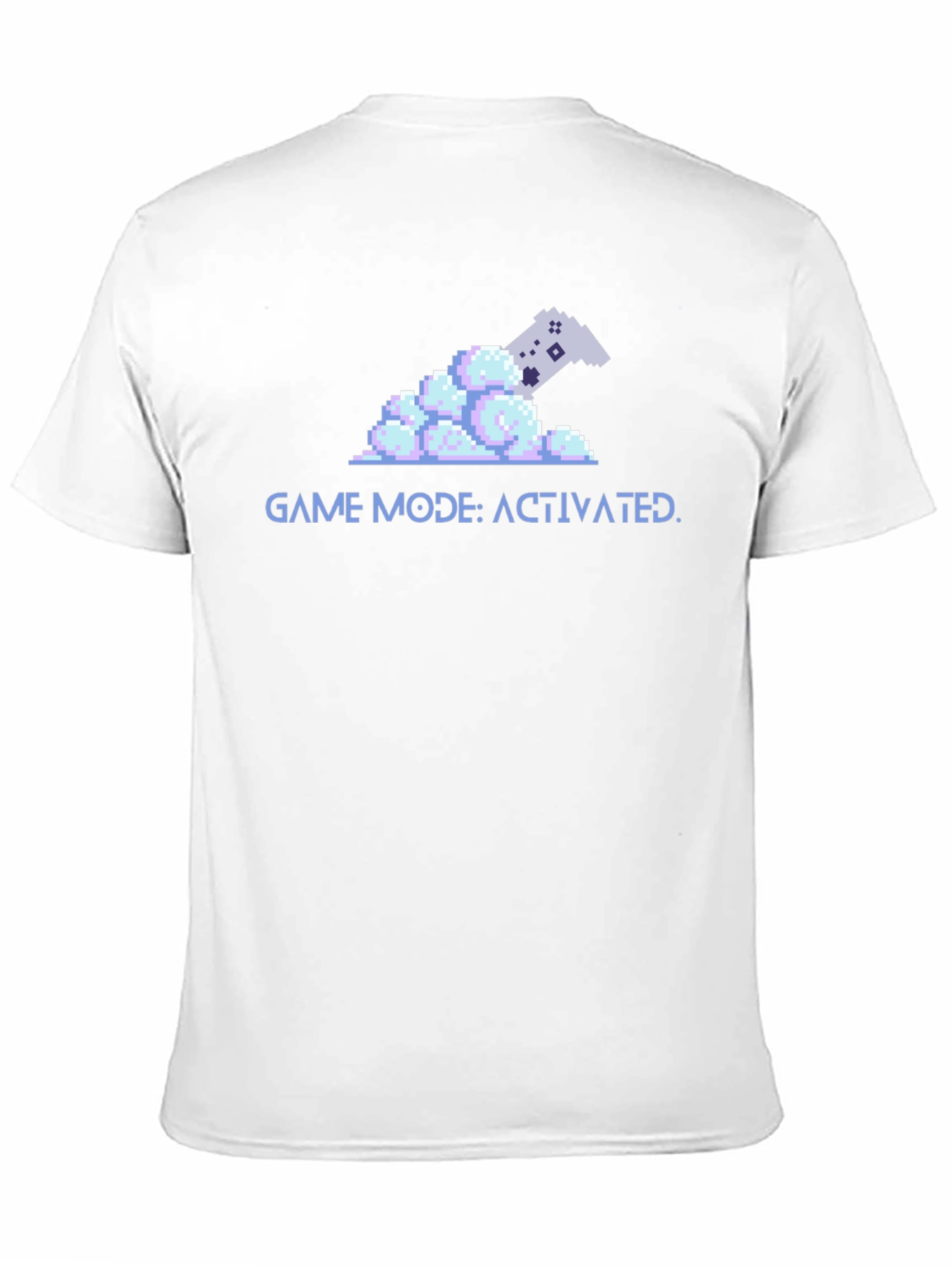 Game Mode Activated Black T-Shirt - Pixel Art