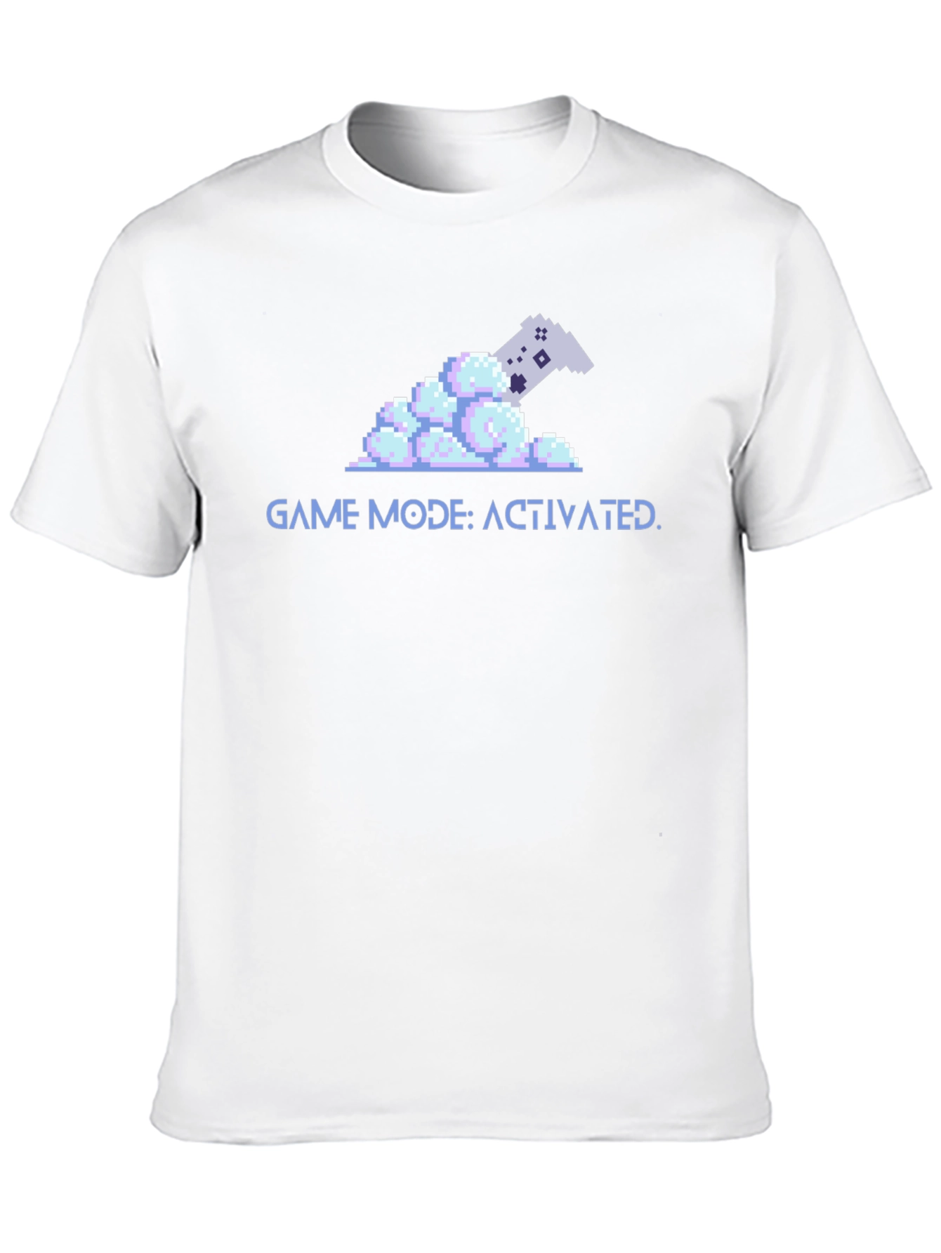 Game Mode Activated Black T-Shirt - Pixel Art