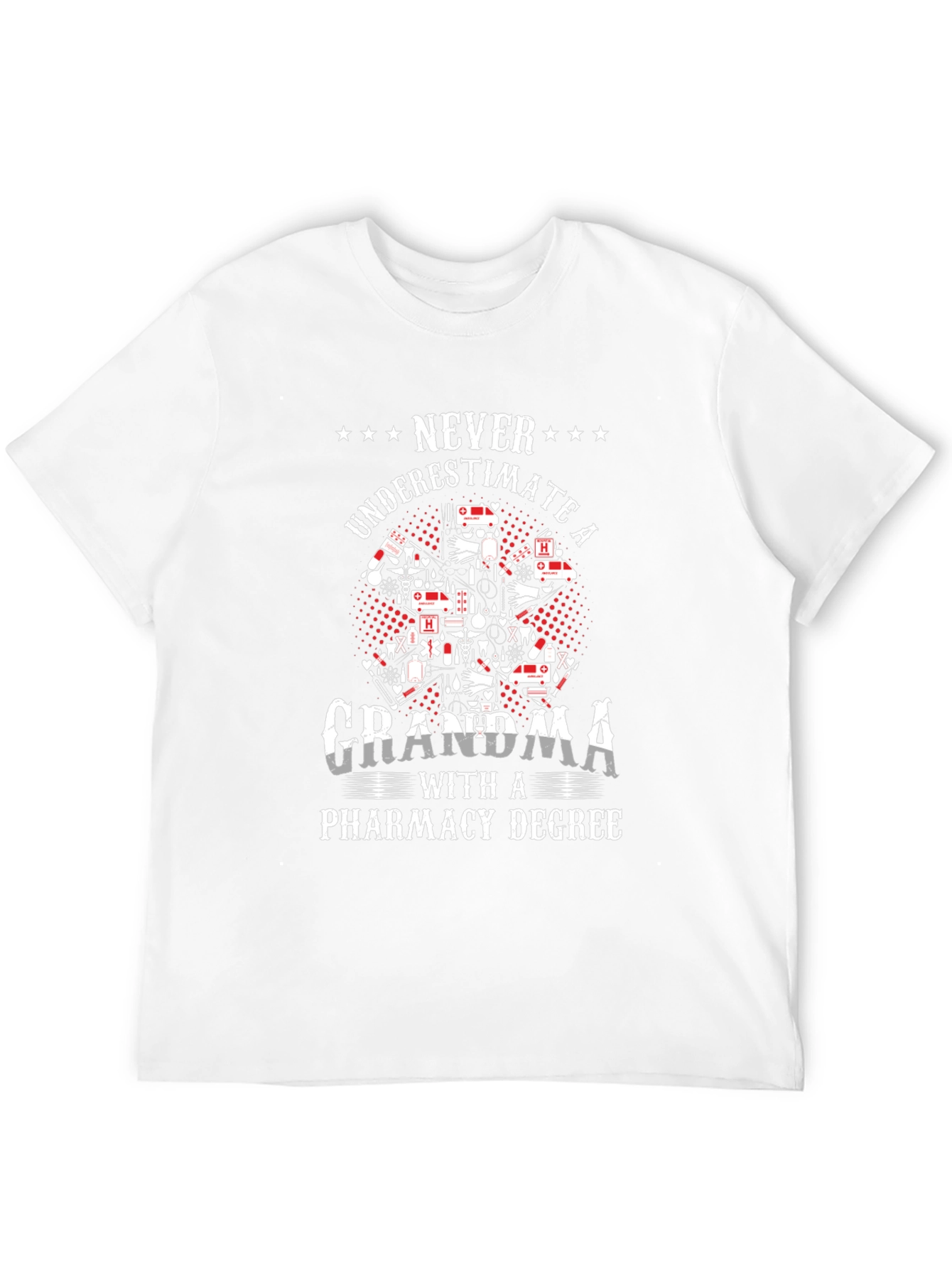 Grandma Pharmacy Degree T-Shirt - Never Underestimate