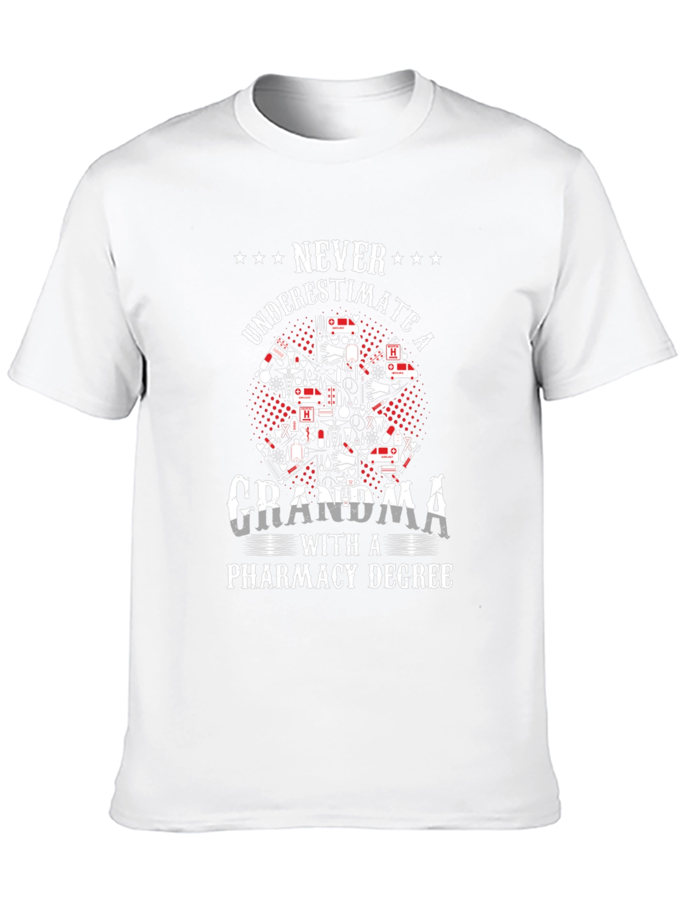 Grandma Pharmacy Degree T-Shirt - Never Underestimate