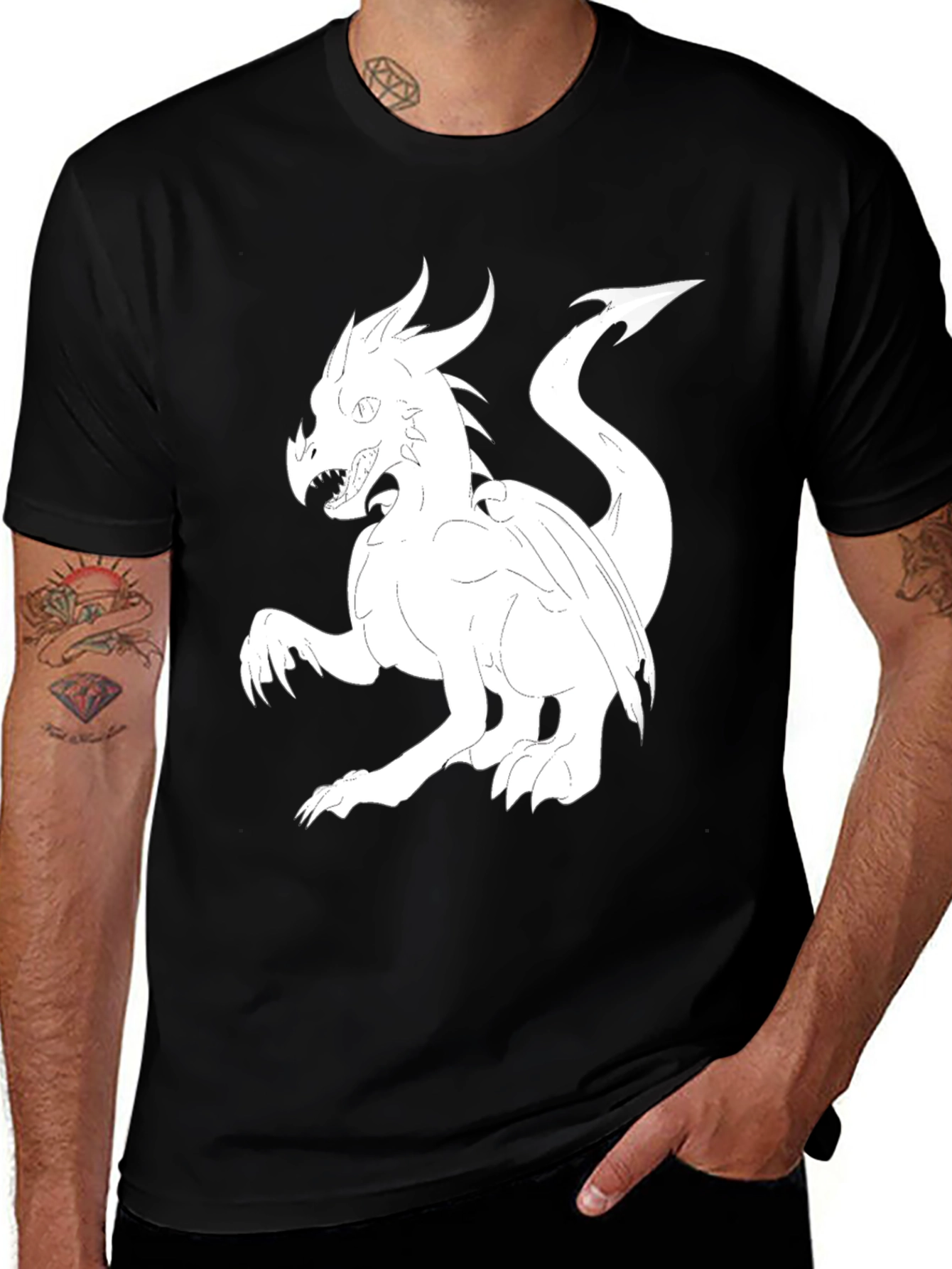 Dragon Graphic T-Shirt - Black