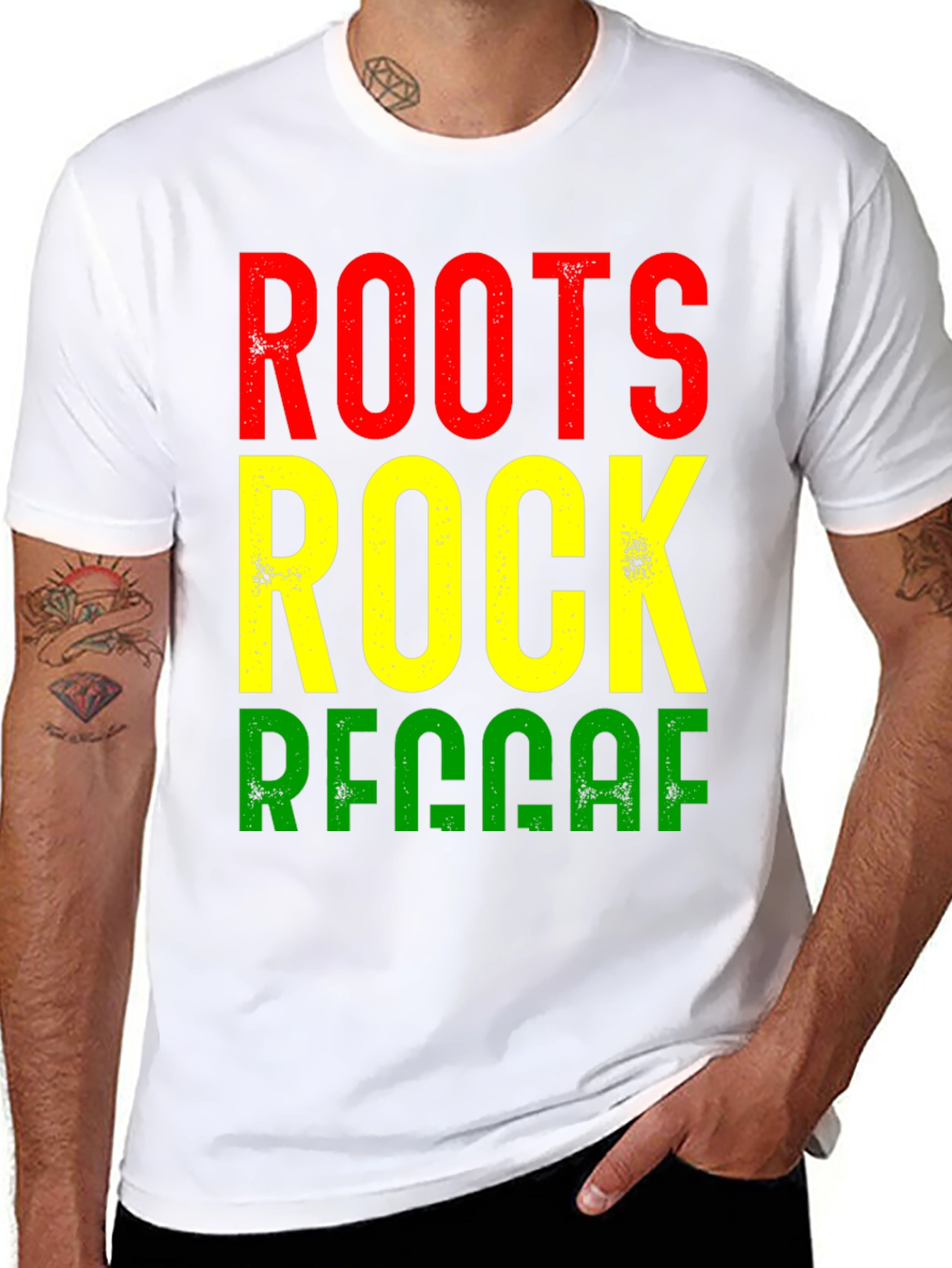 Roots Rock Reggae Black T-Shirt