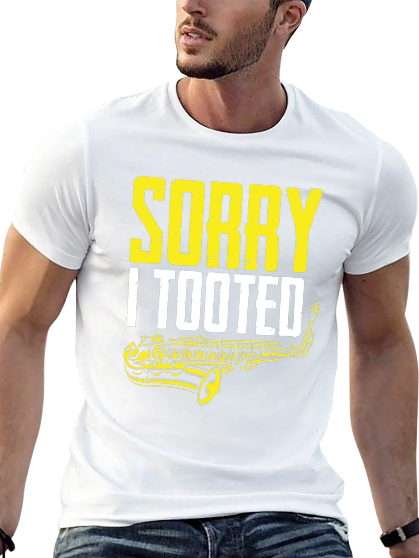 Sorry I Tooted Saxophone Graphic T-Shirt