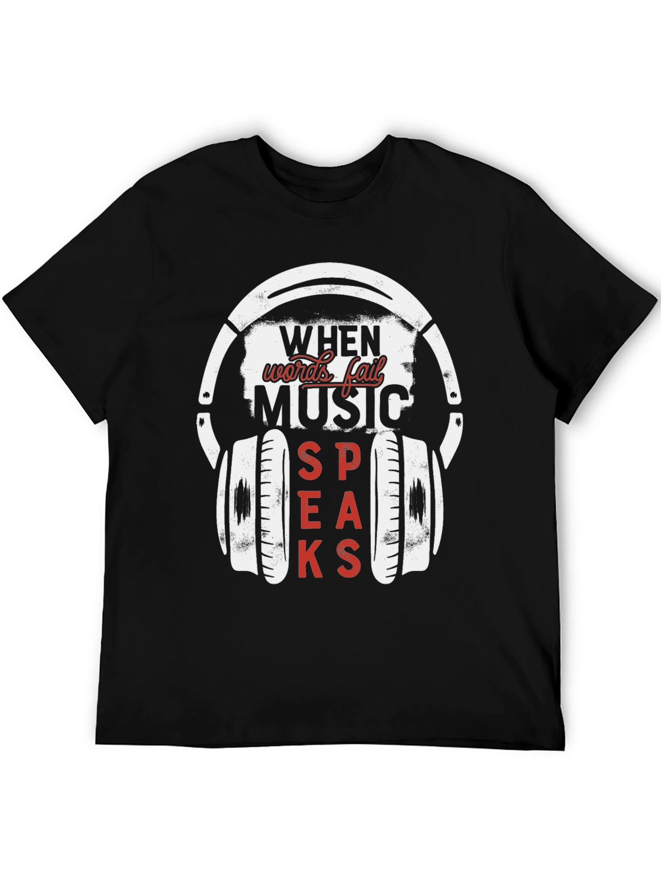 Music Speaks T-Shirt - Premium Graphic Tee