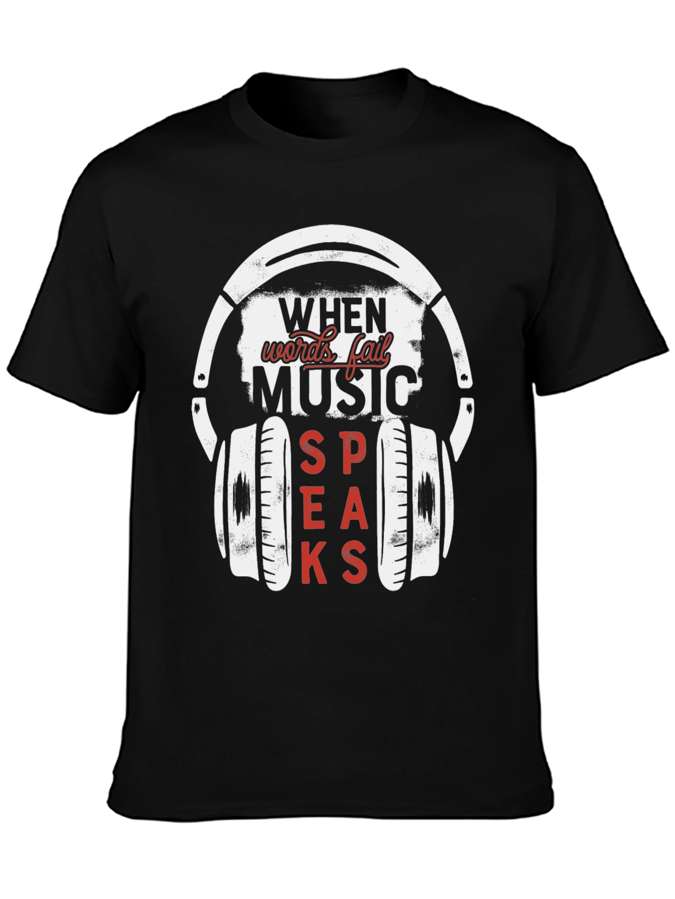 Music Speaks T-Shirt - Premium Graphic Tee