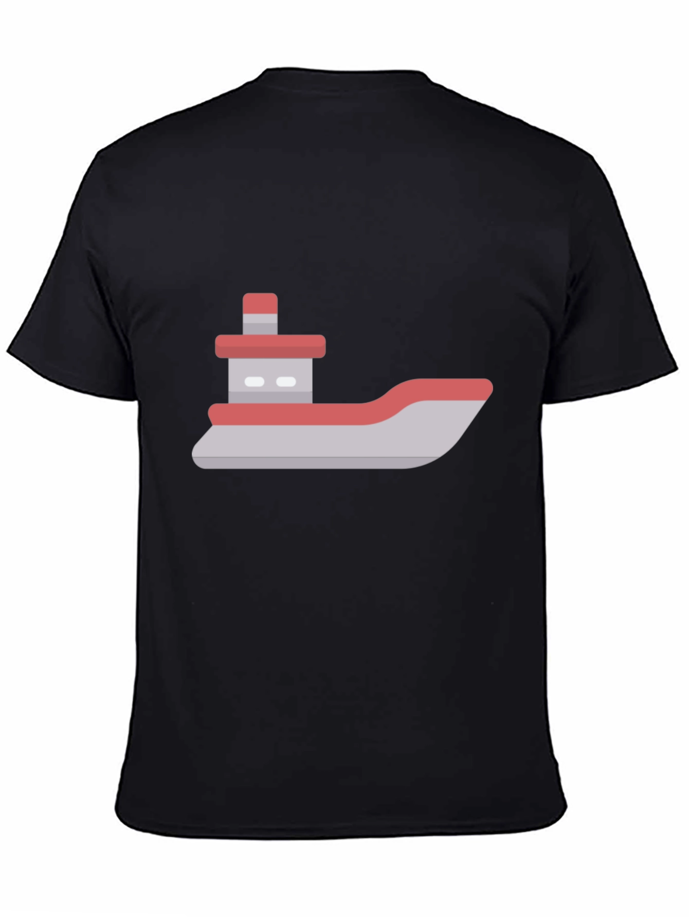 Modern Boat Graphic Tee - Black