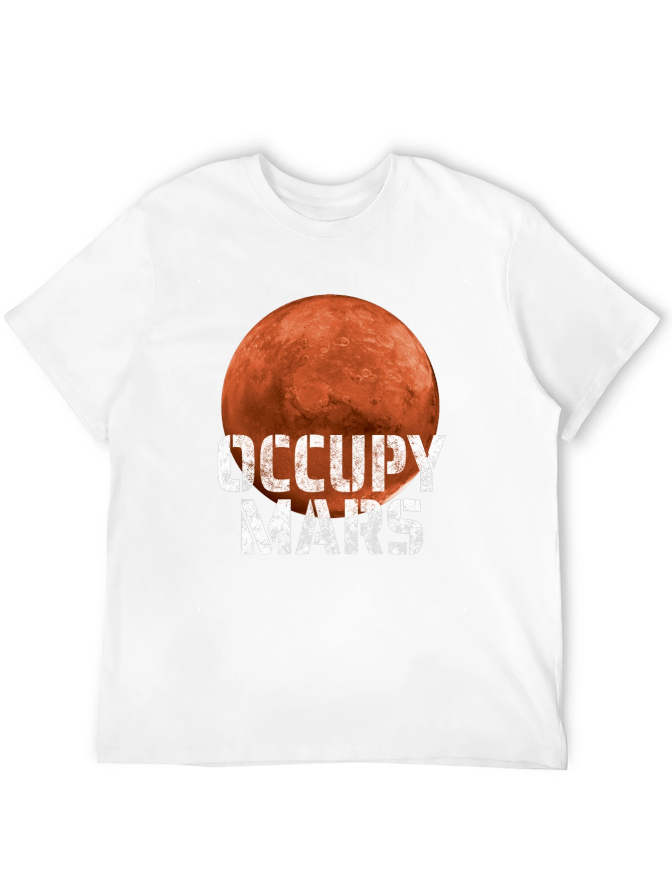 Occupy Mars Graphic T-Shirt - Space Exploration Tee