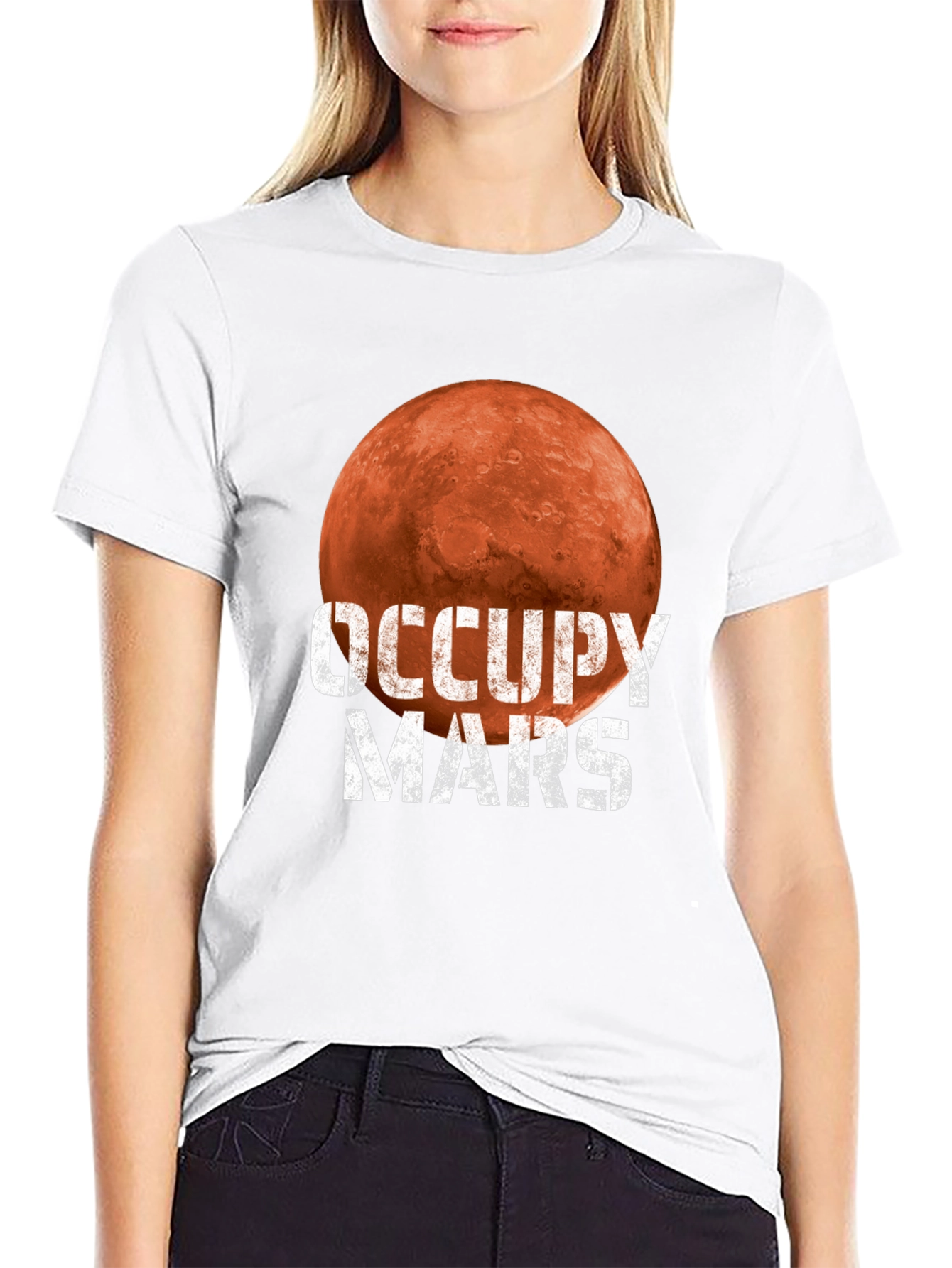 Occupy Mars Graphic T-Shirt - Space Exploration Tee