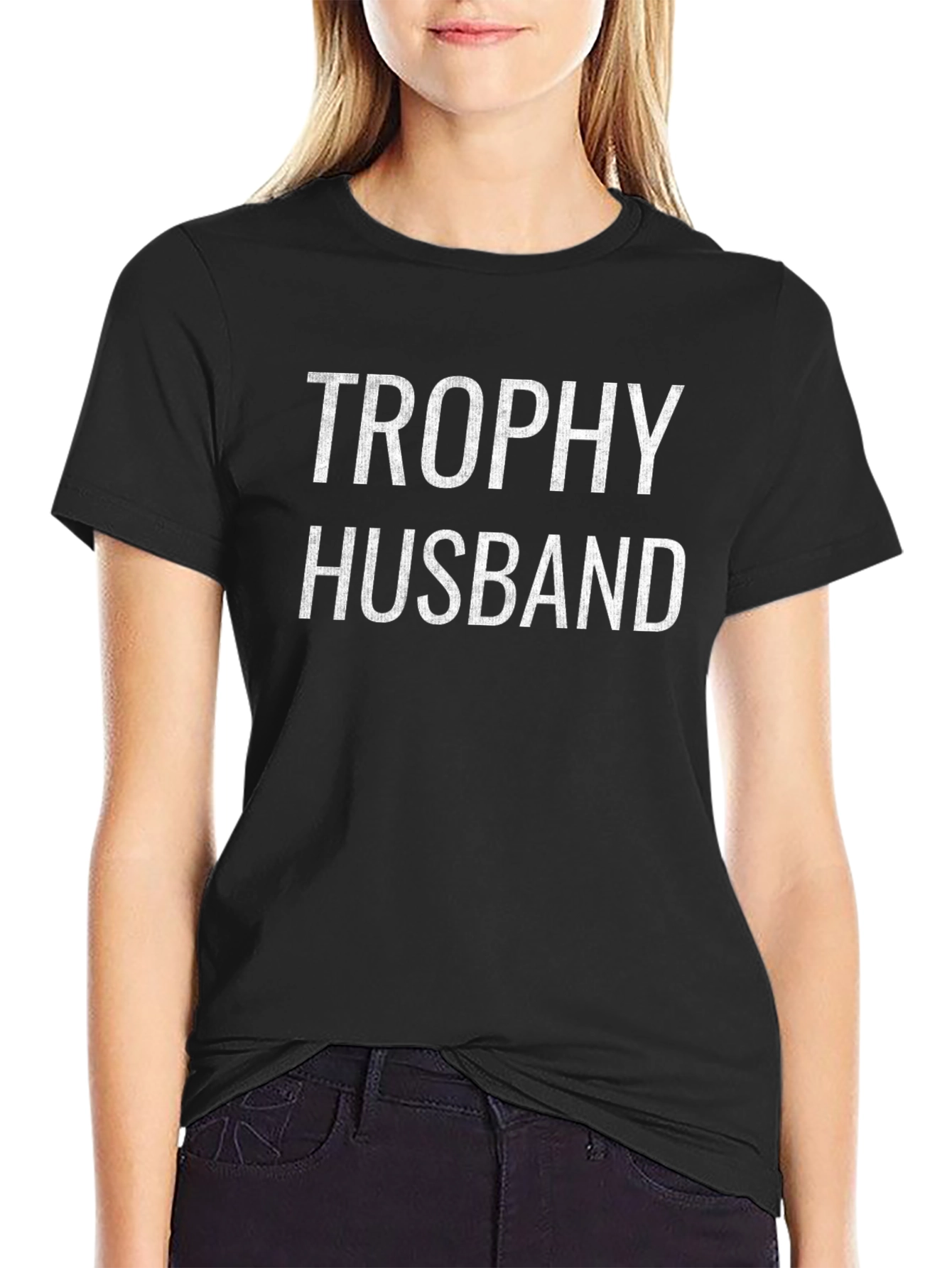 Trophy Husband Graphic Tee - Black