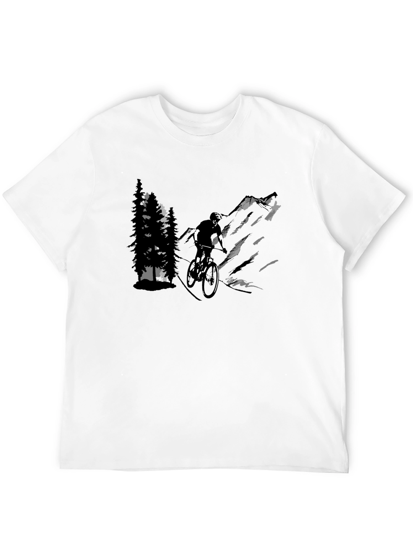 Mountain Biker Graphic T-Shirt - Adventure Ready