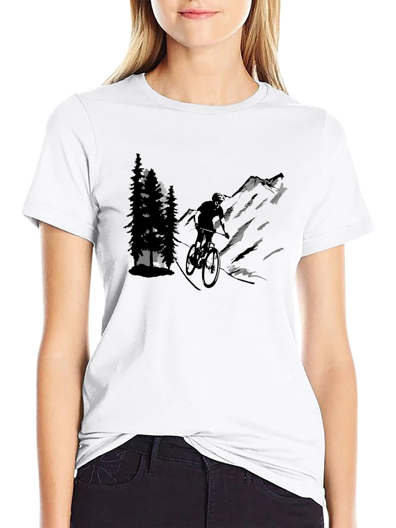Mountain Biker Graphic T-Shirt - Adventure Ready
